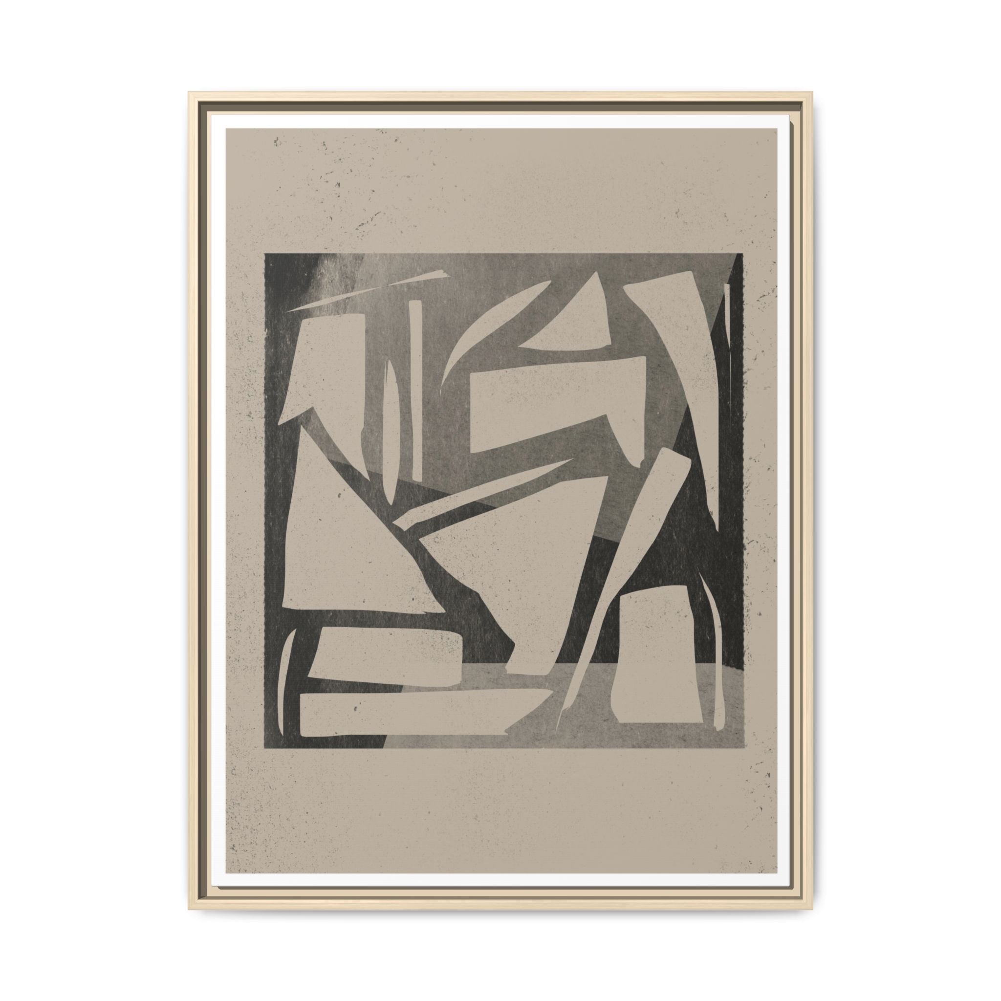 Shadow Fragment Rhythm Study - Framed