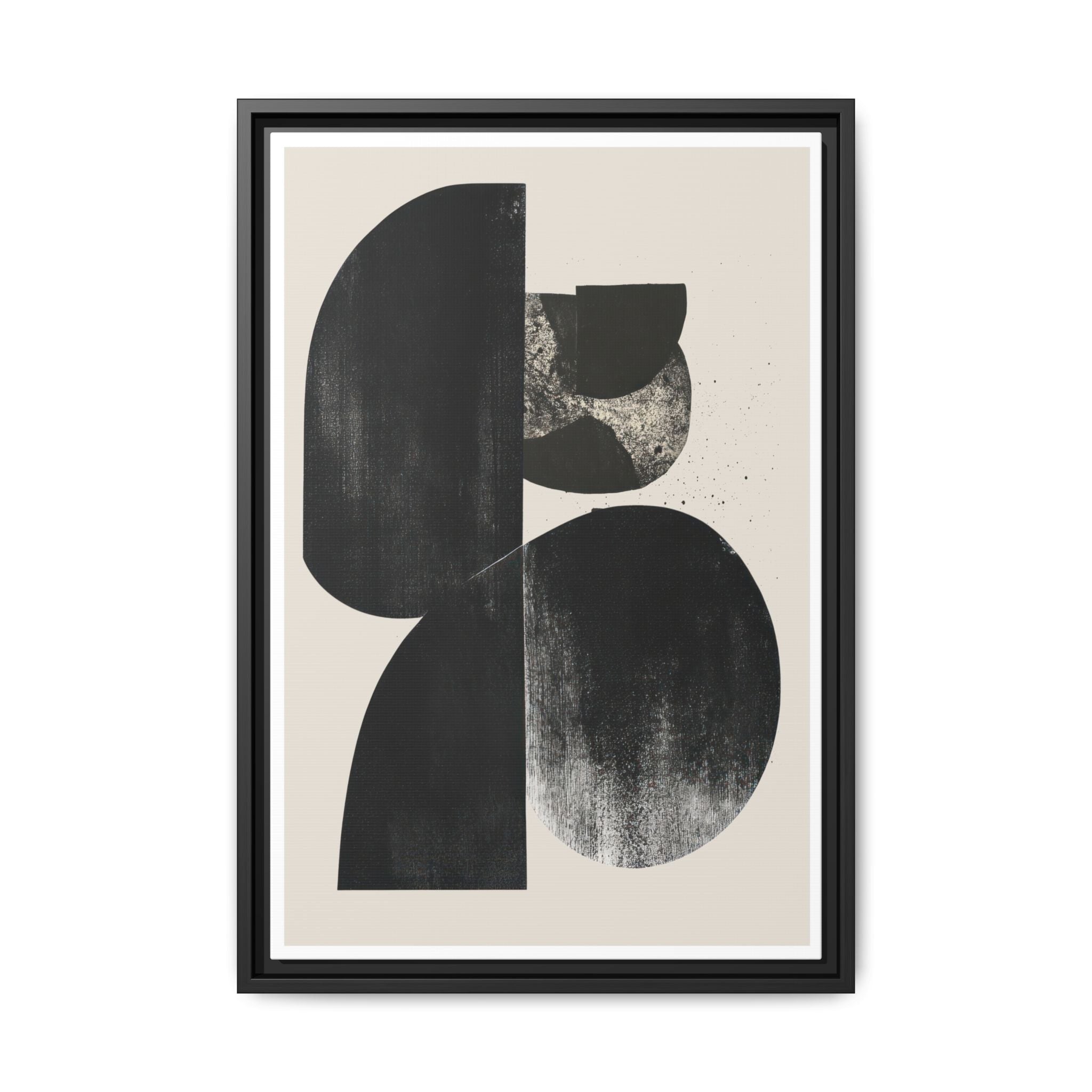 Obsidian Drift Composition - Framed
