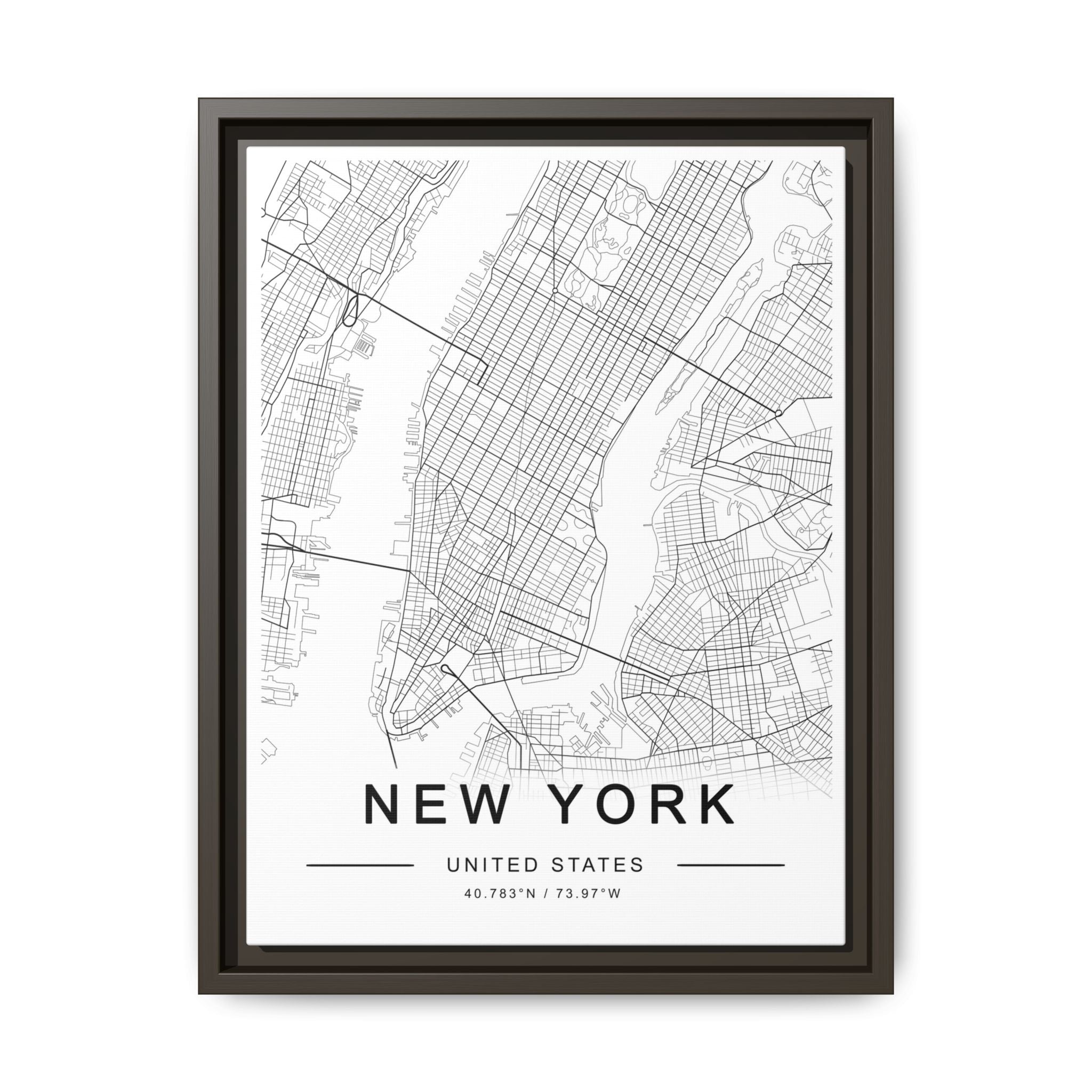 Metropolitan Gridline Reverie - Framed