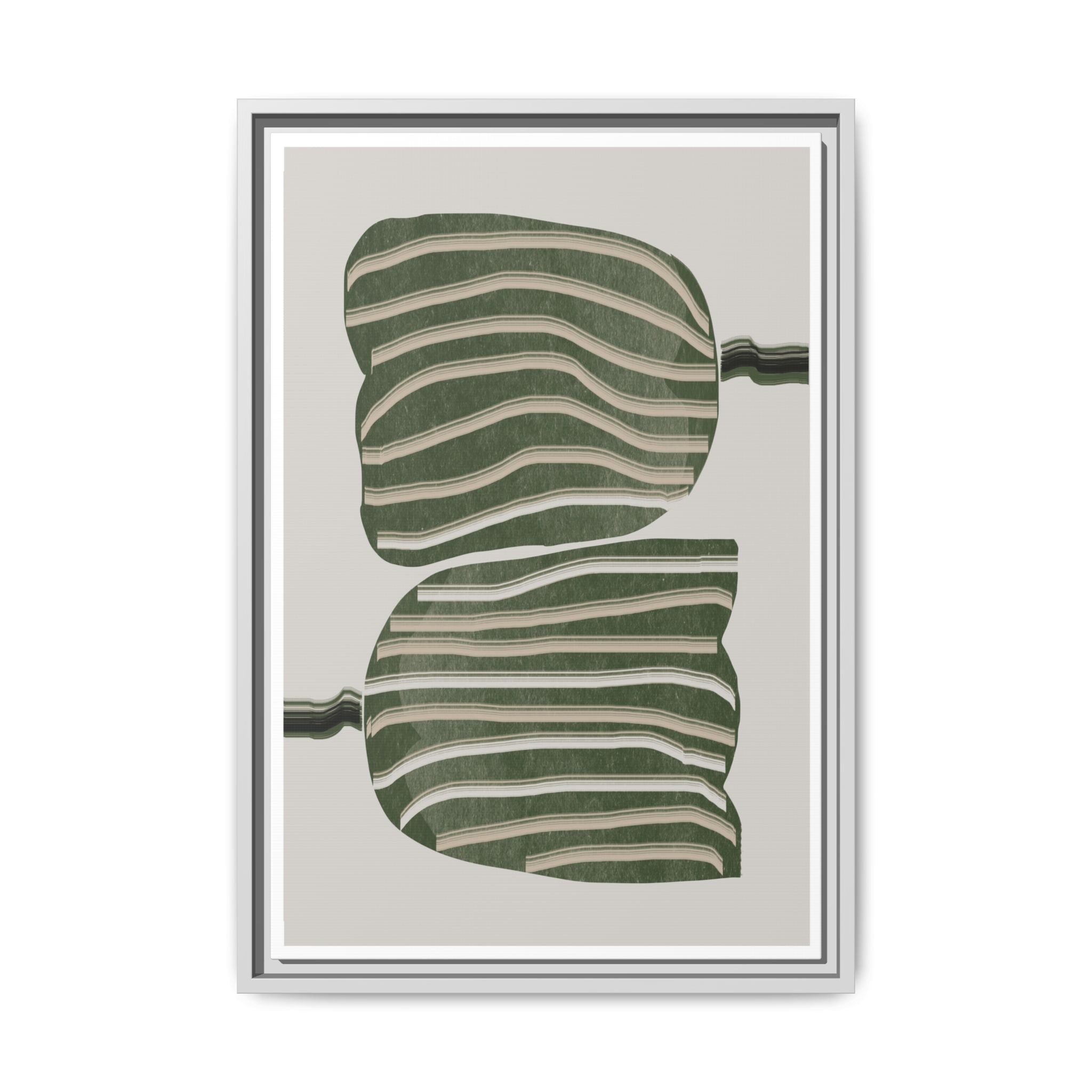 Verdant Echo Layers - Framed