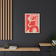 Crimson Rhythm Arches - Framed