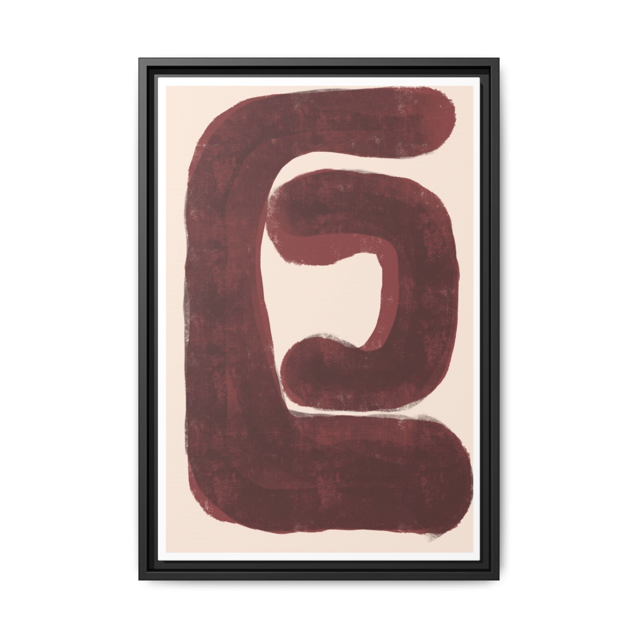 Burgundy Echo Form - Framed