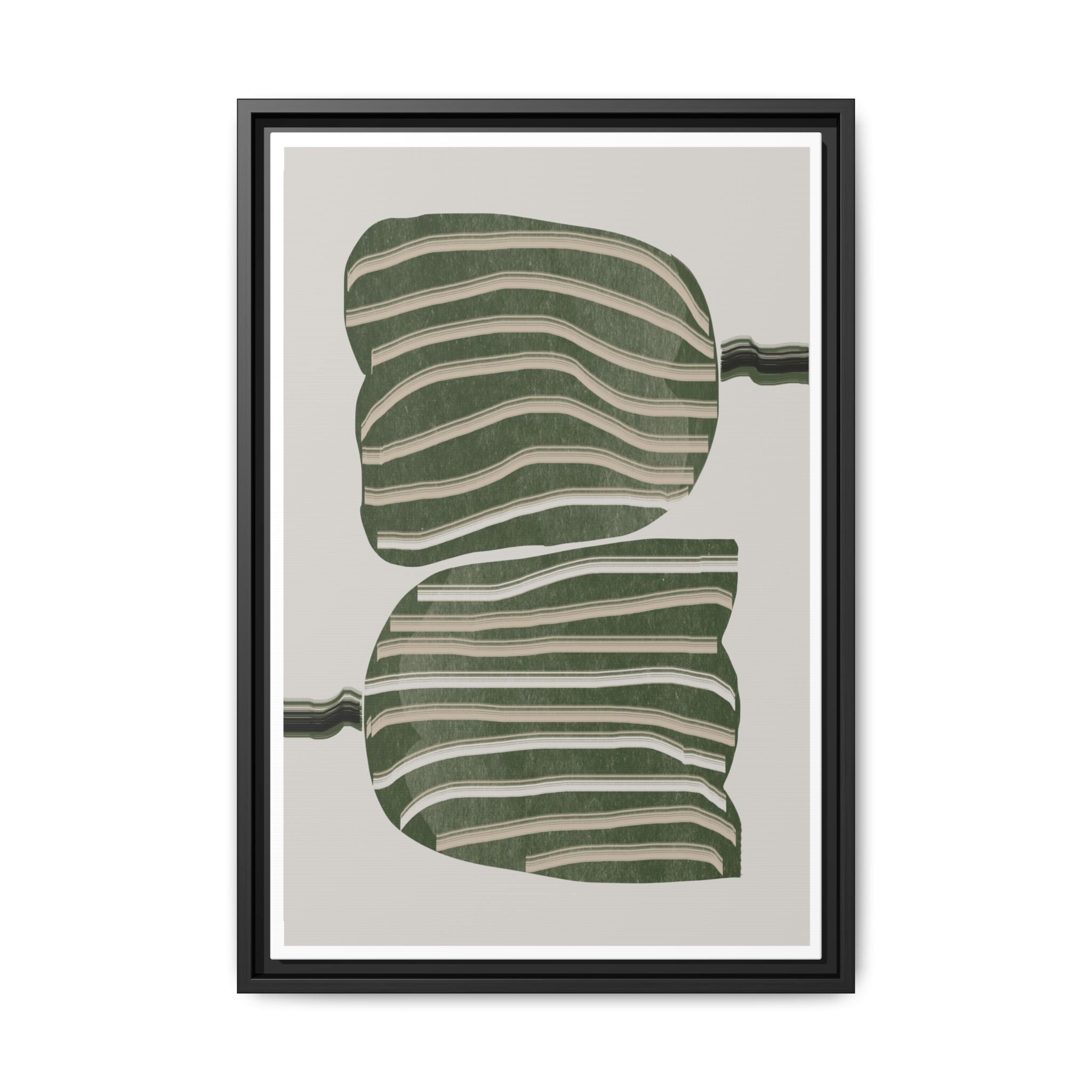 Verdant Echo Layers - Framed