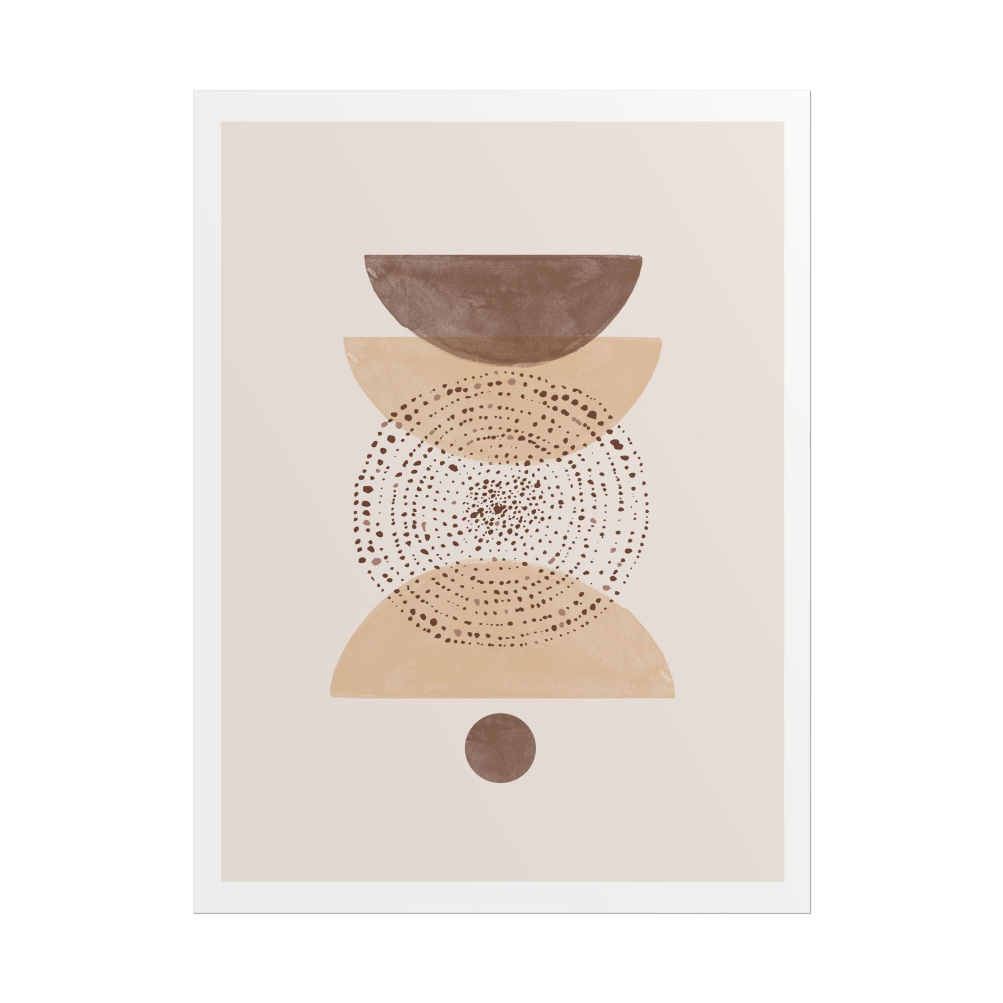 Terracotta Orbit Balance - Poster