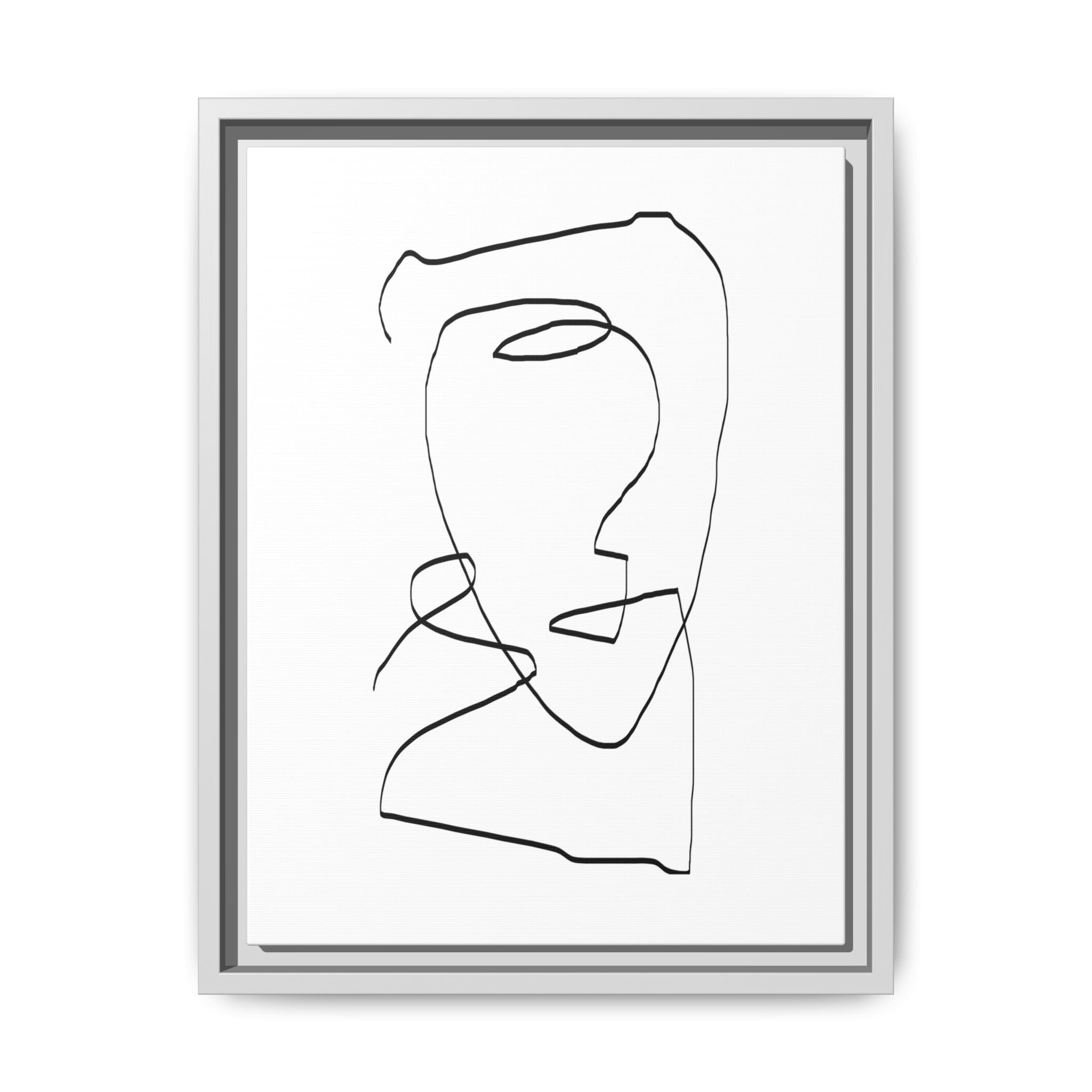 Silent Contour Reverie - Framed