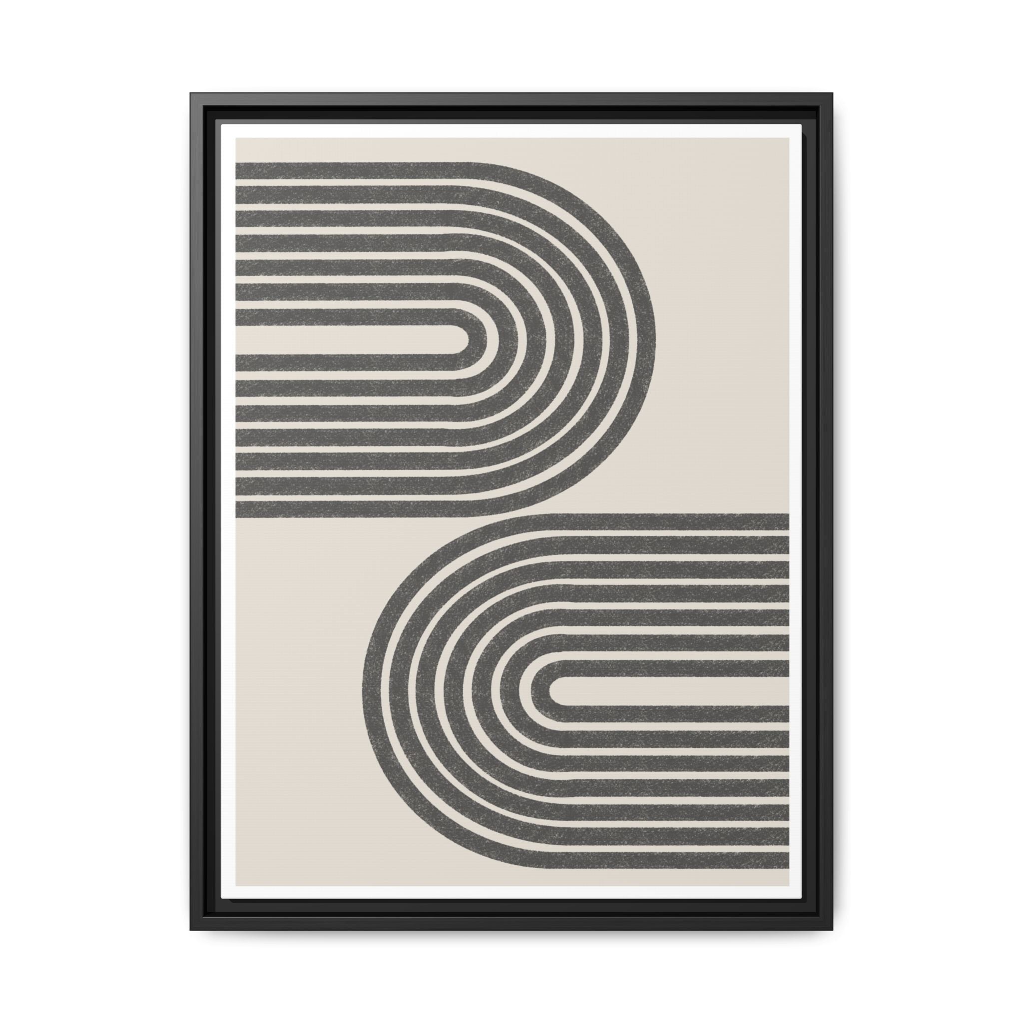 Twin Horizon Currents - Framed