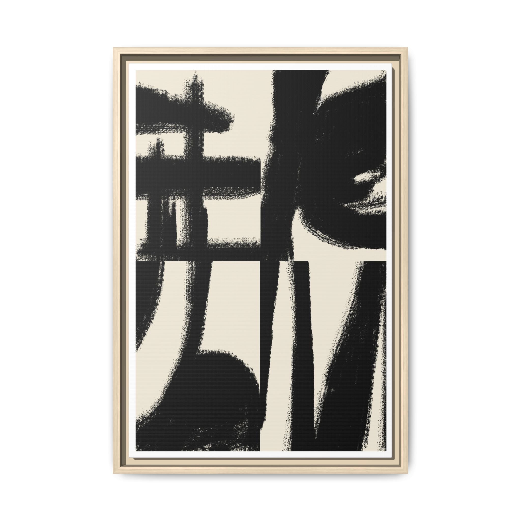Midnight Gesture Fragments - Framed