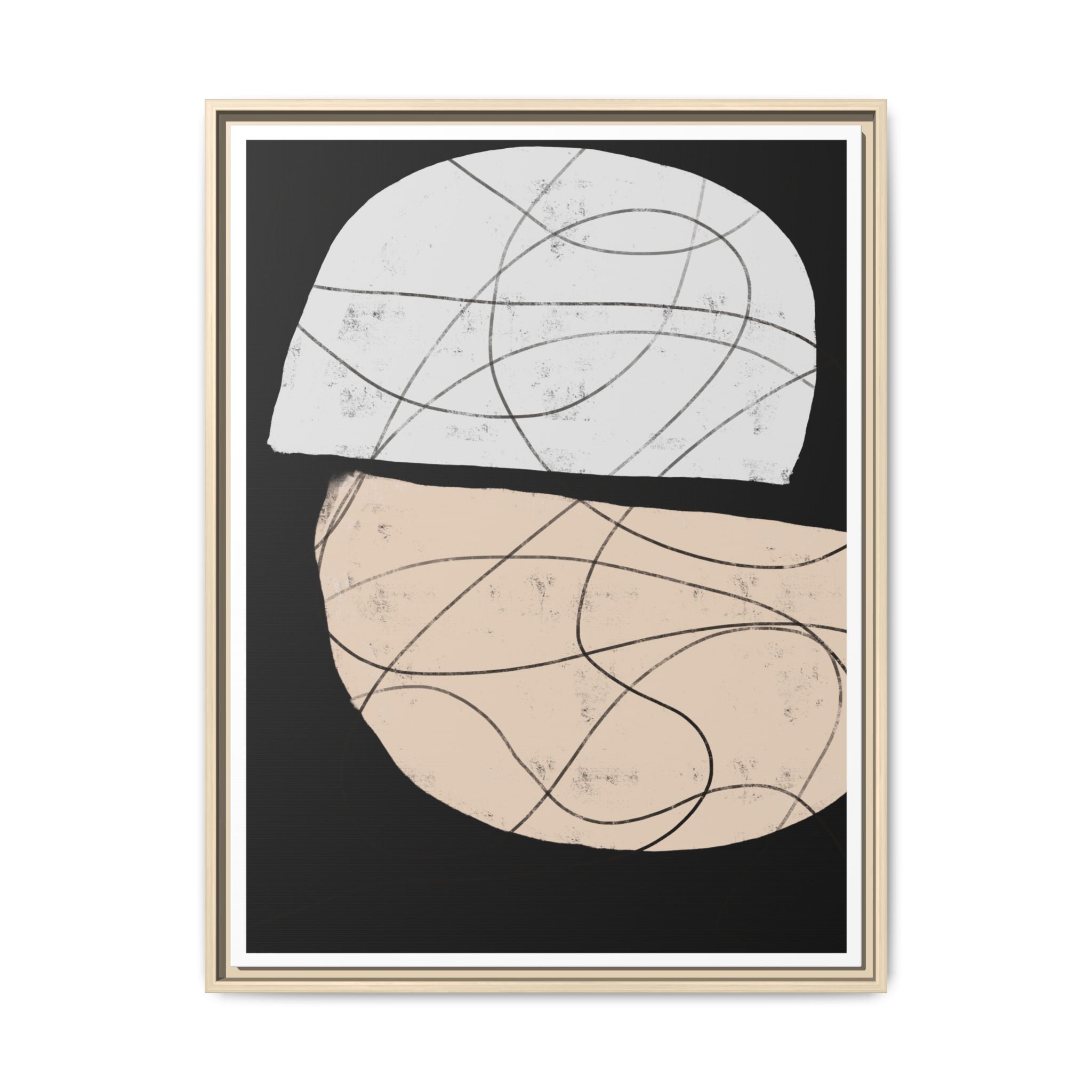Nocturne Orbit Lines - Framed