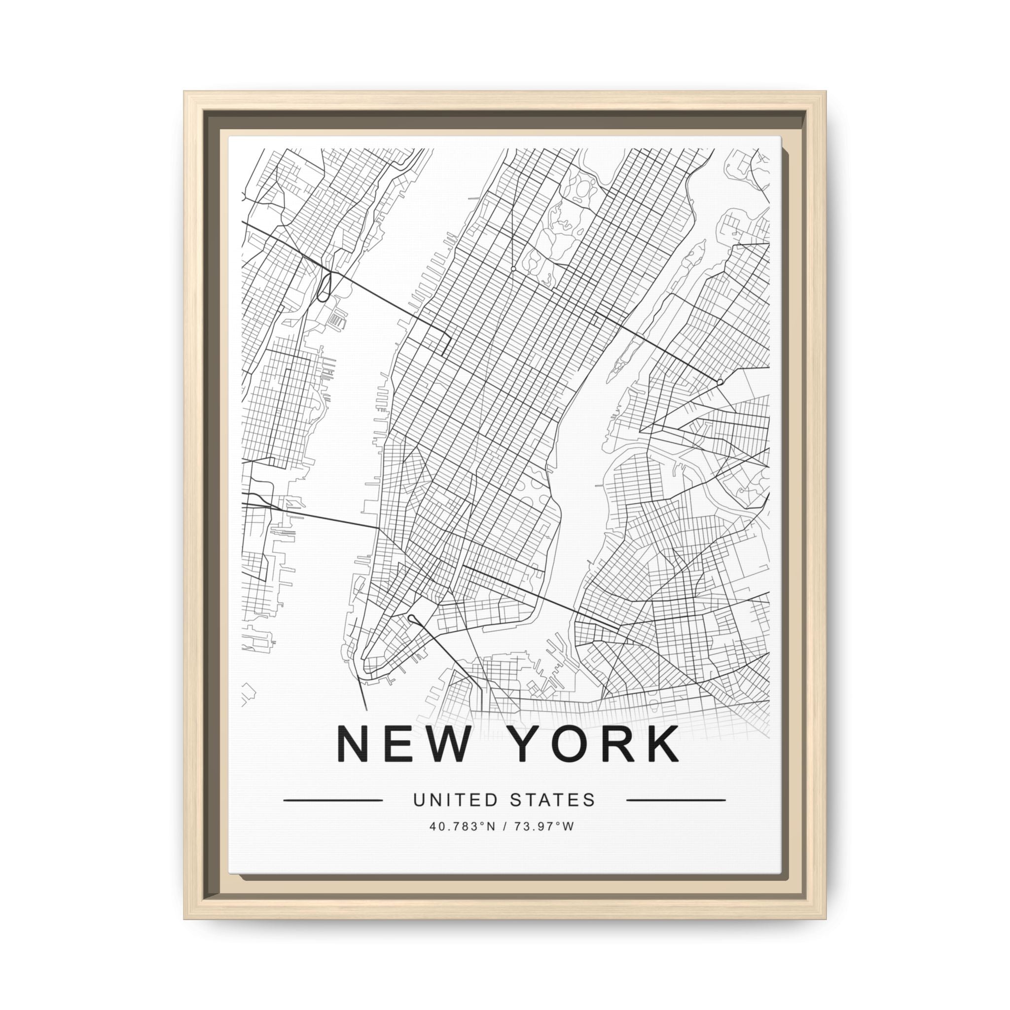 Metropolitan Gridline Reverie - Framed
