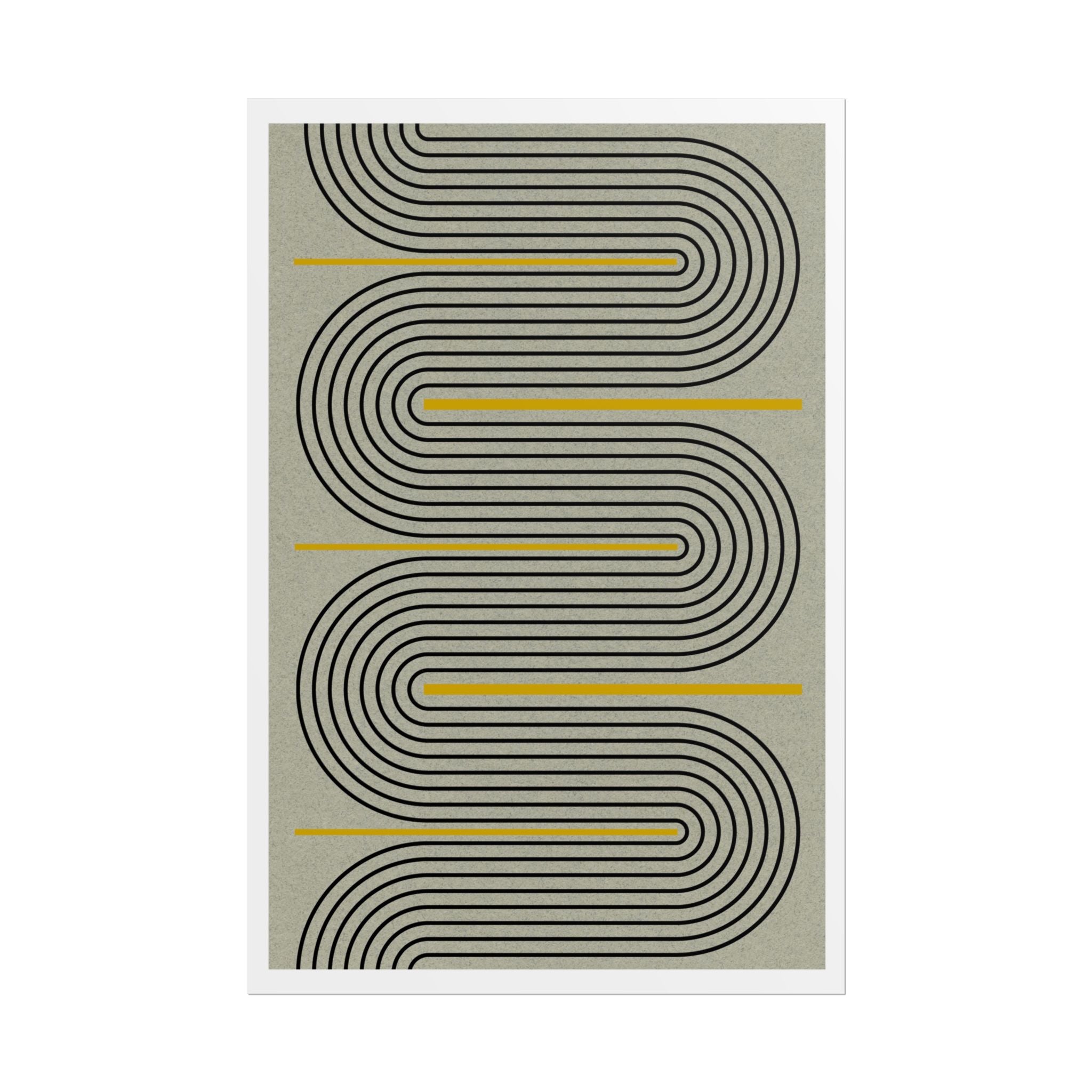 Golden Current Geometry - Poster