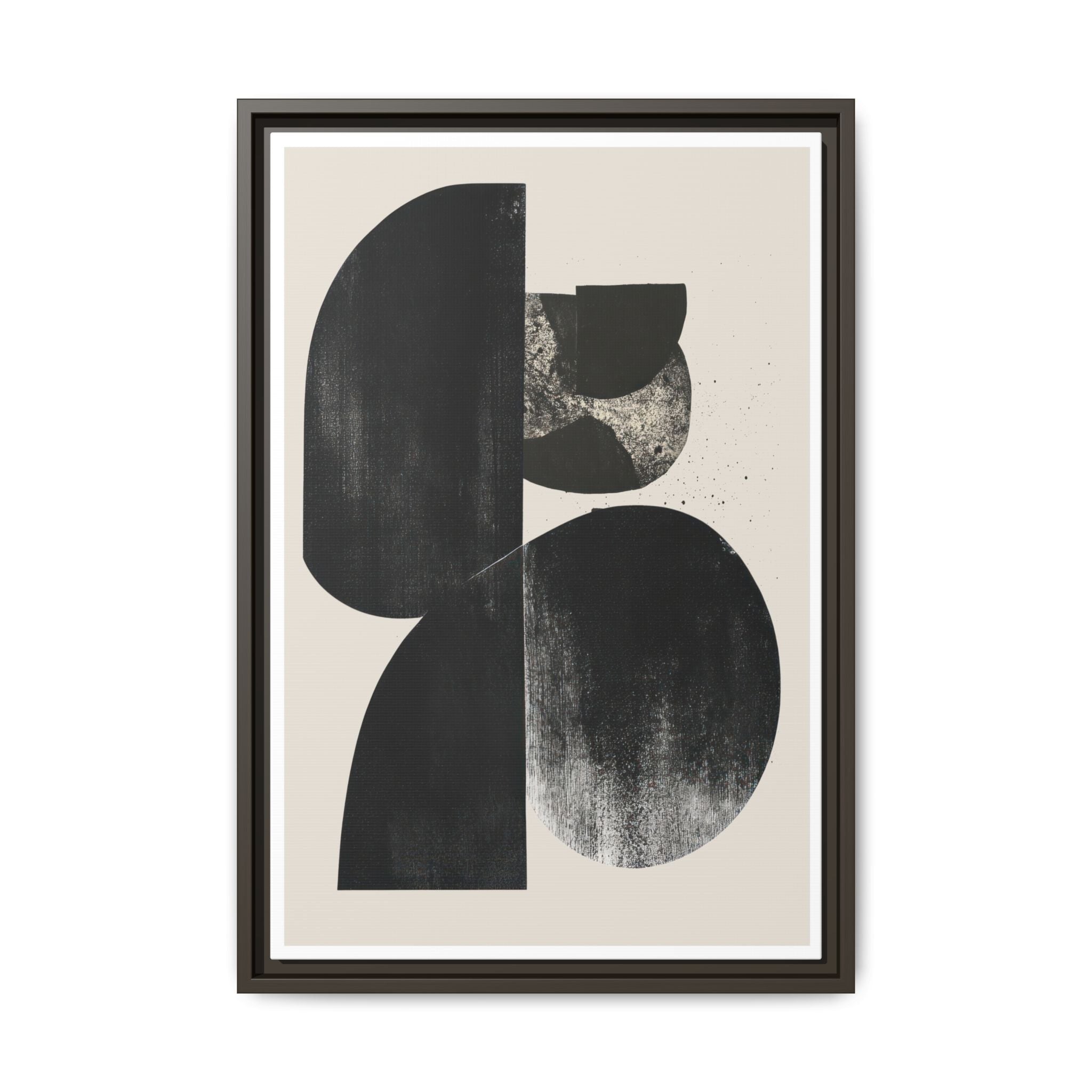 Obsidian Drift Composition - Framed