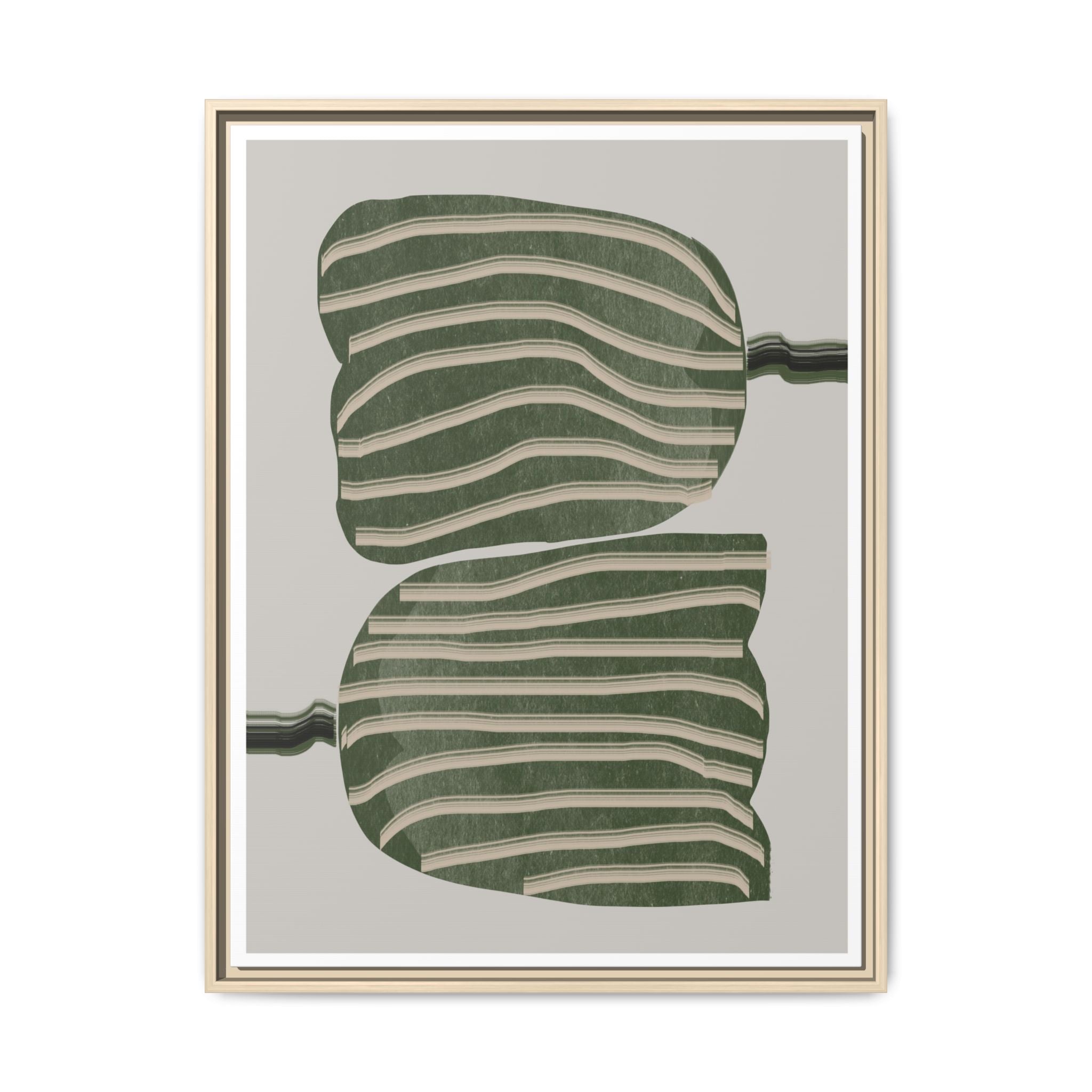 Verdant Echo Layers - Framed