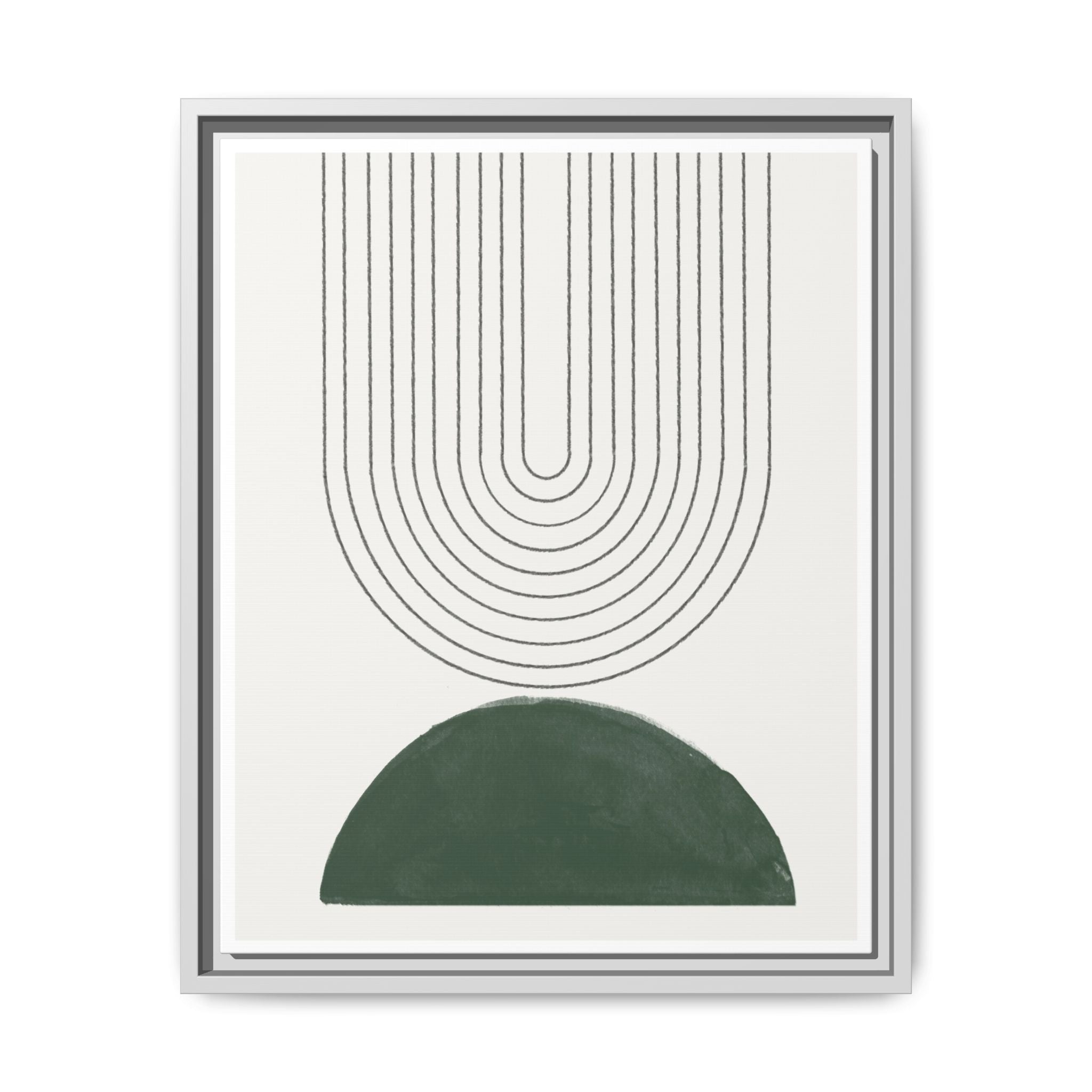 Emerald Echo Pathways - Framed