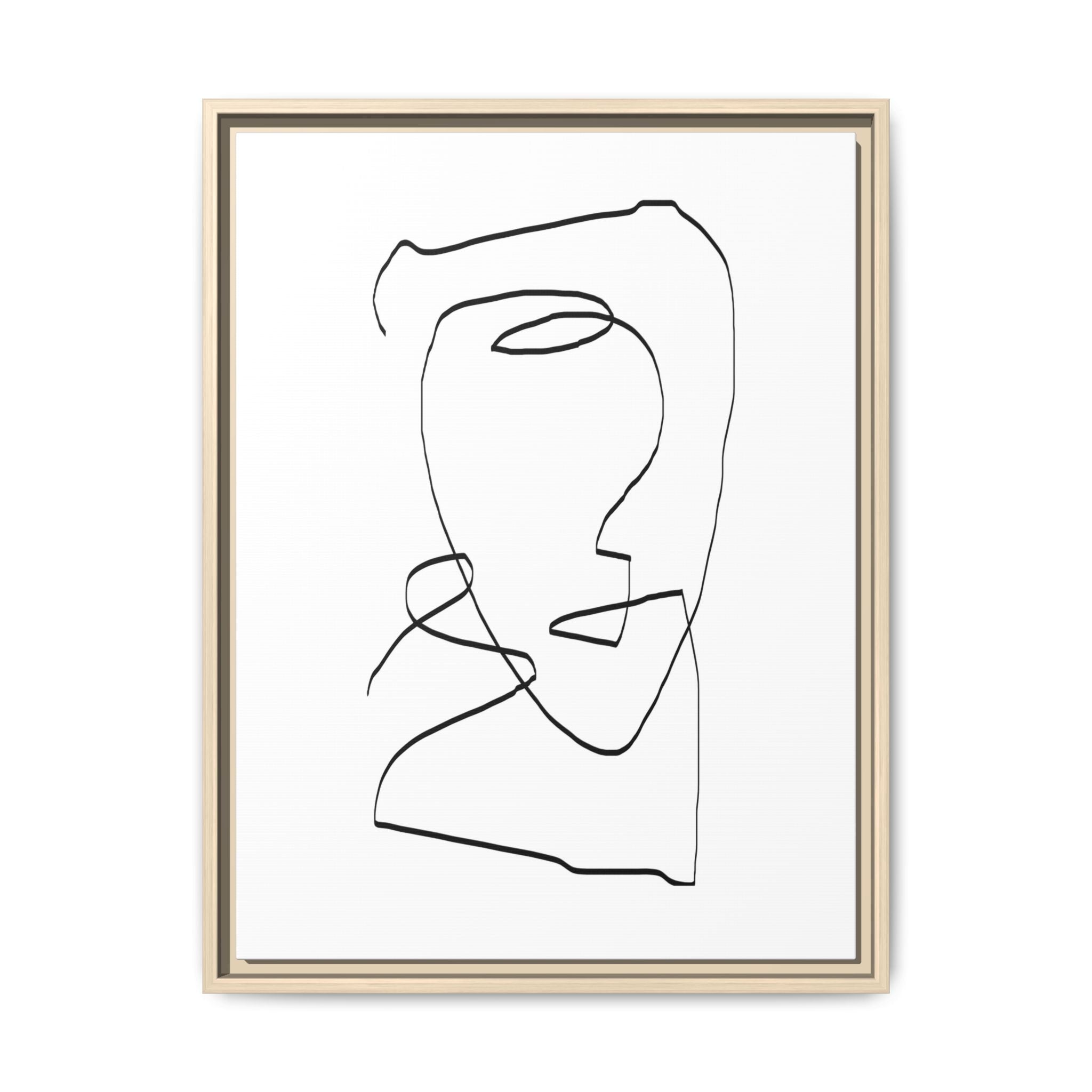 Silent Contour Reverie - Framed
