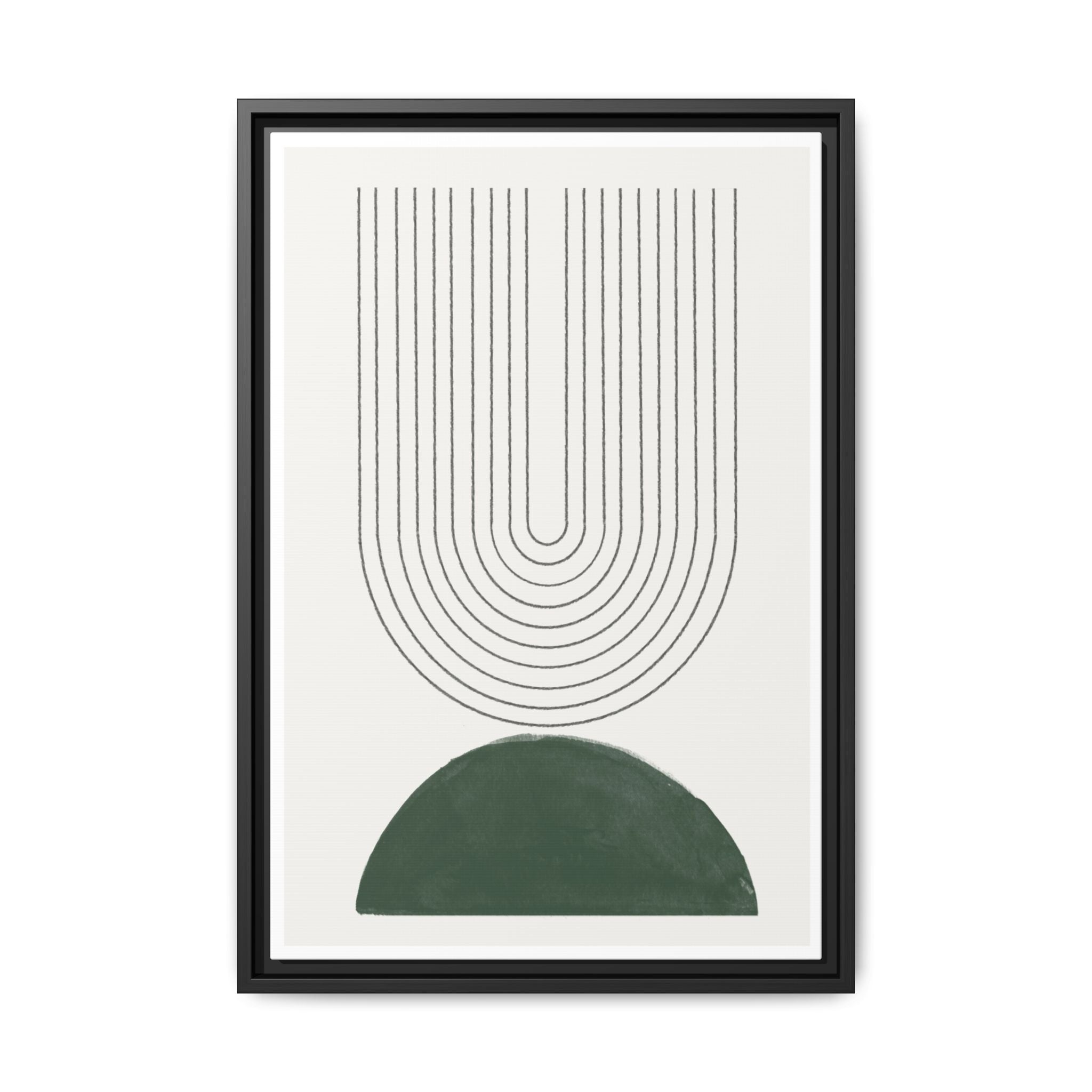 Emerald Echo Pathways - Framed