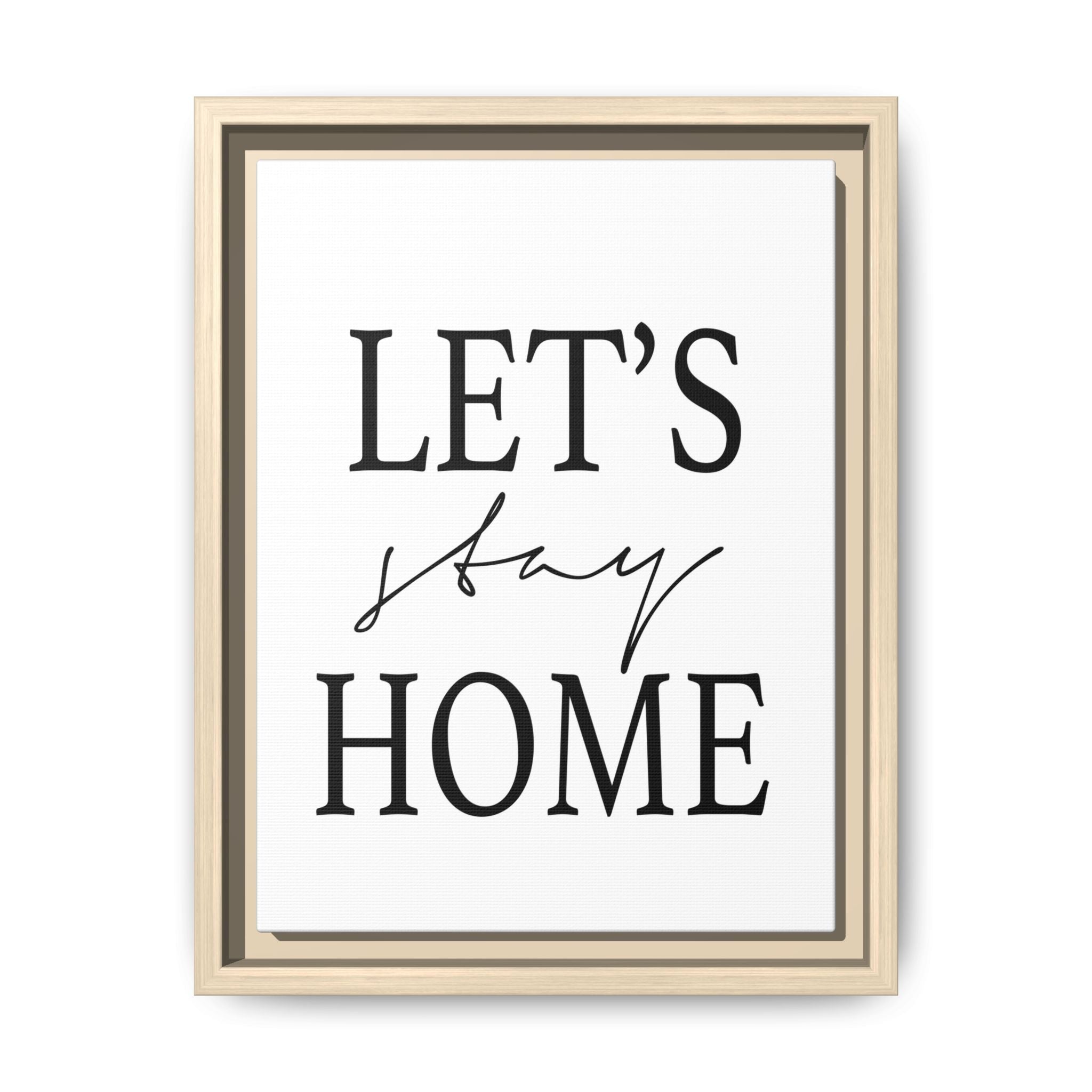 Gentle Haven Typography Glow - Framed