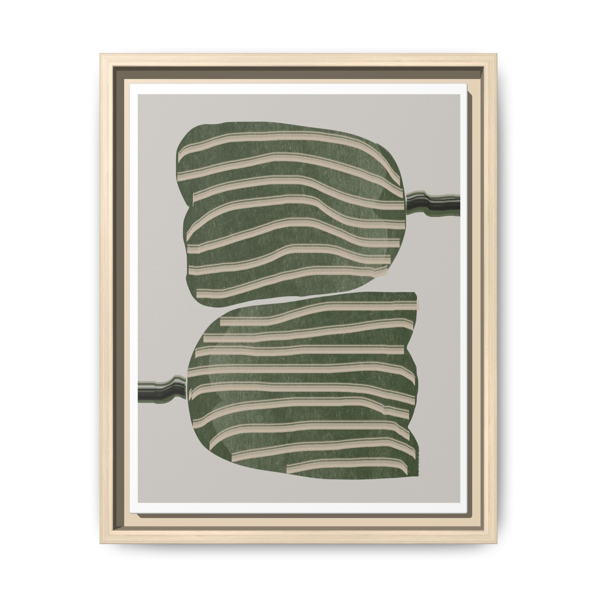 Verdant Echo Layers - Framed
