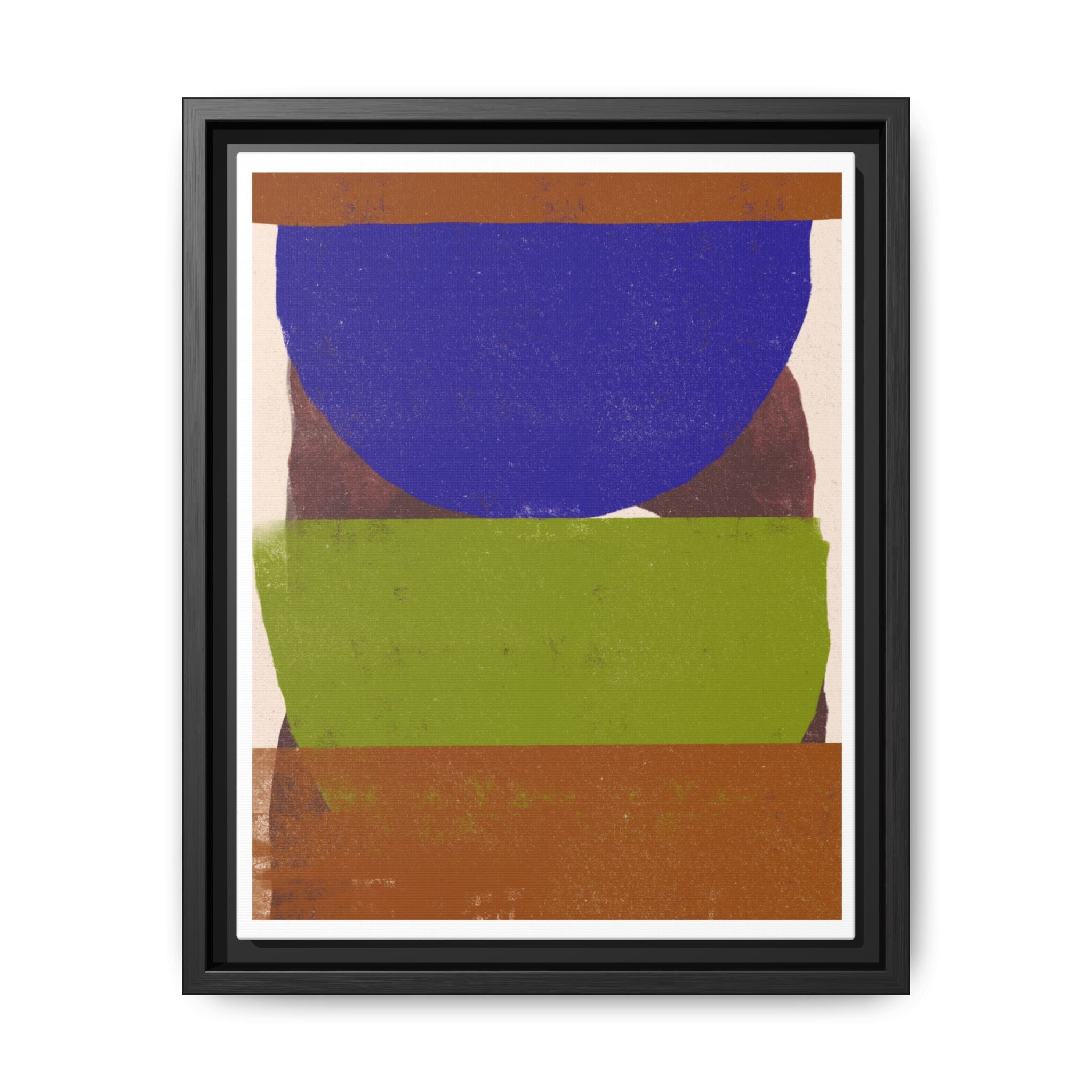 Cobalt Meadow Horizon - Framed