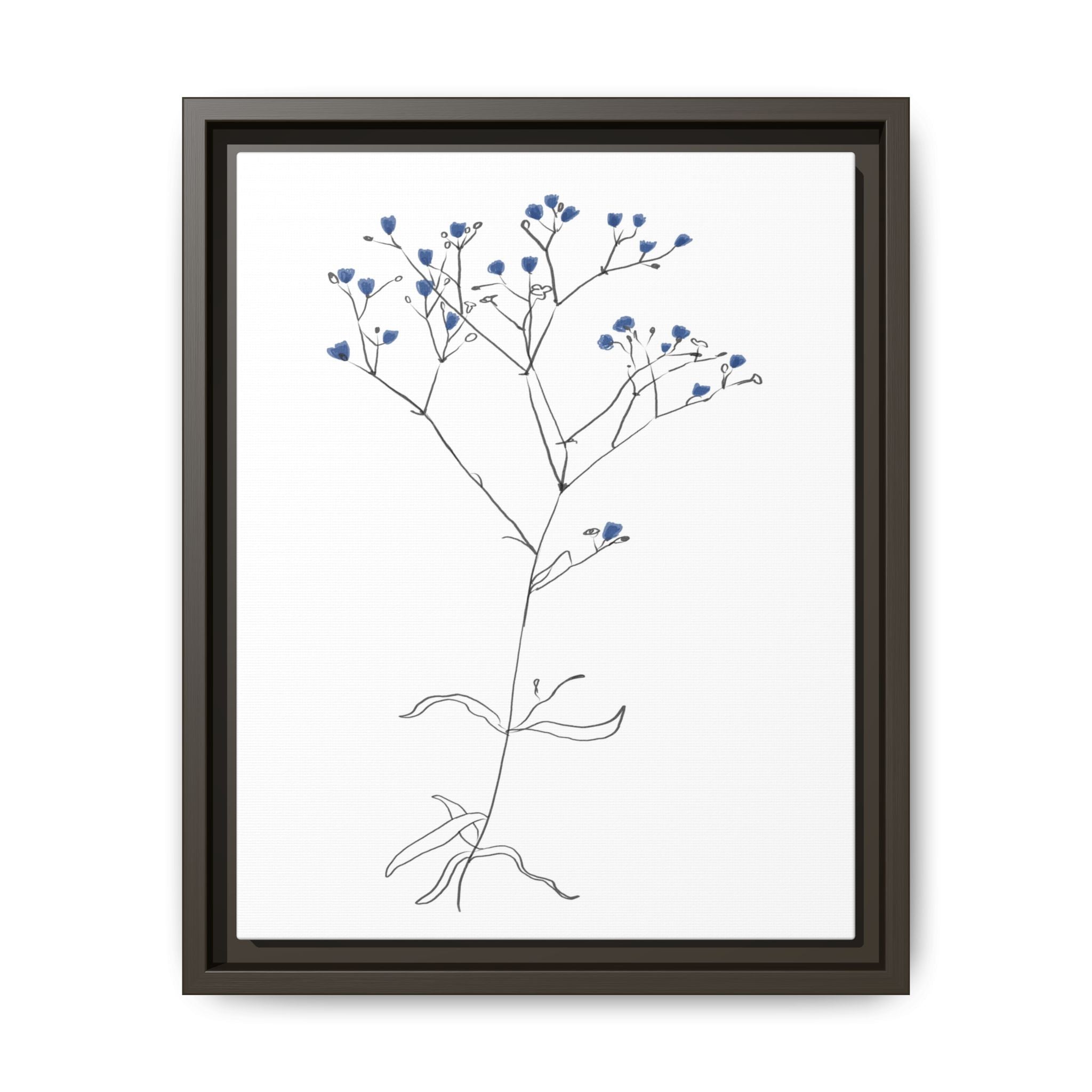 Blue Meadow Whisper - Framed