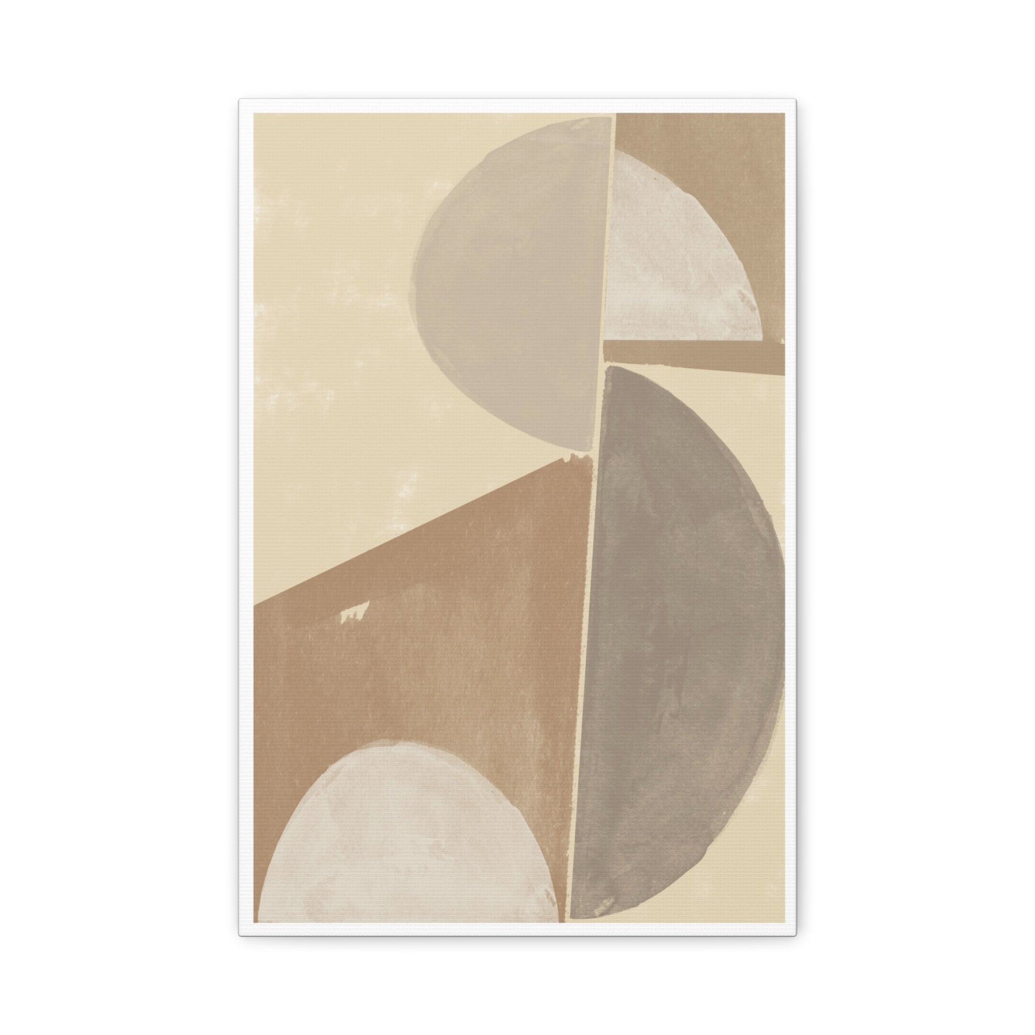 Desert Moon Geometry Echo - Canvas