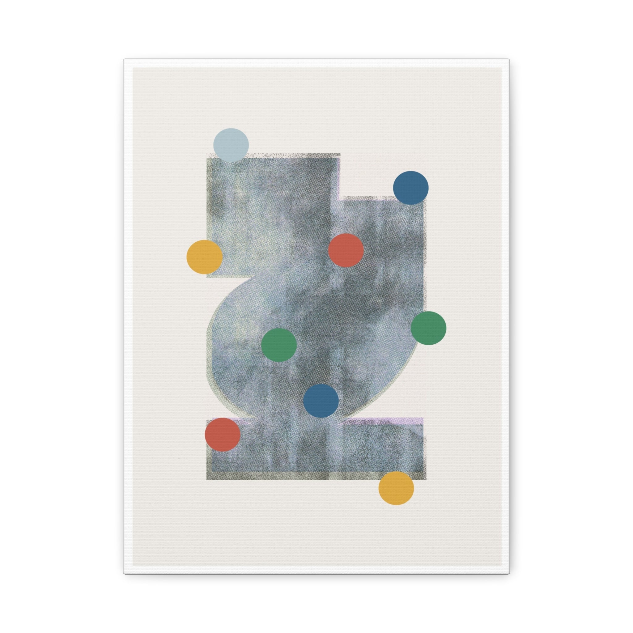 Muted Geometry Reverie - Canvas