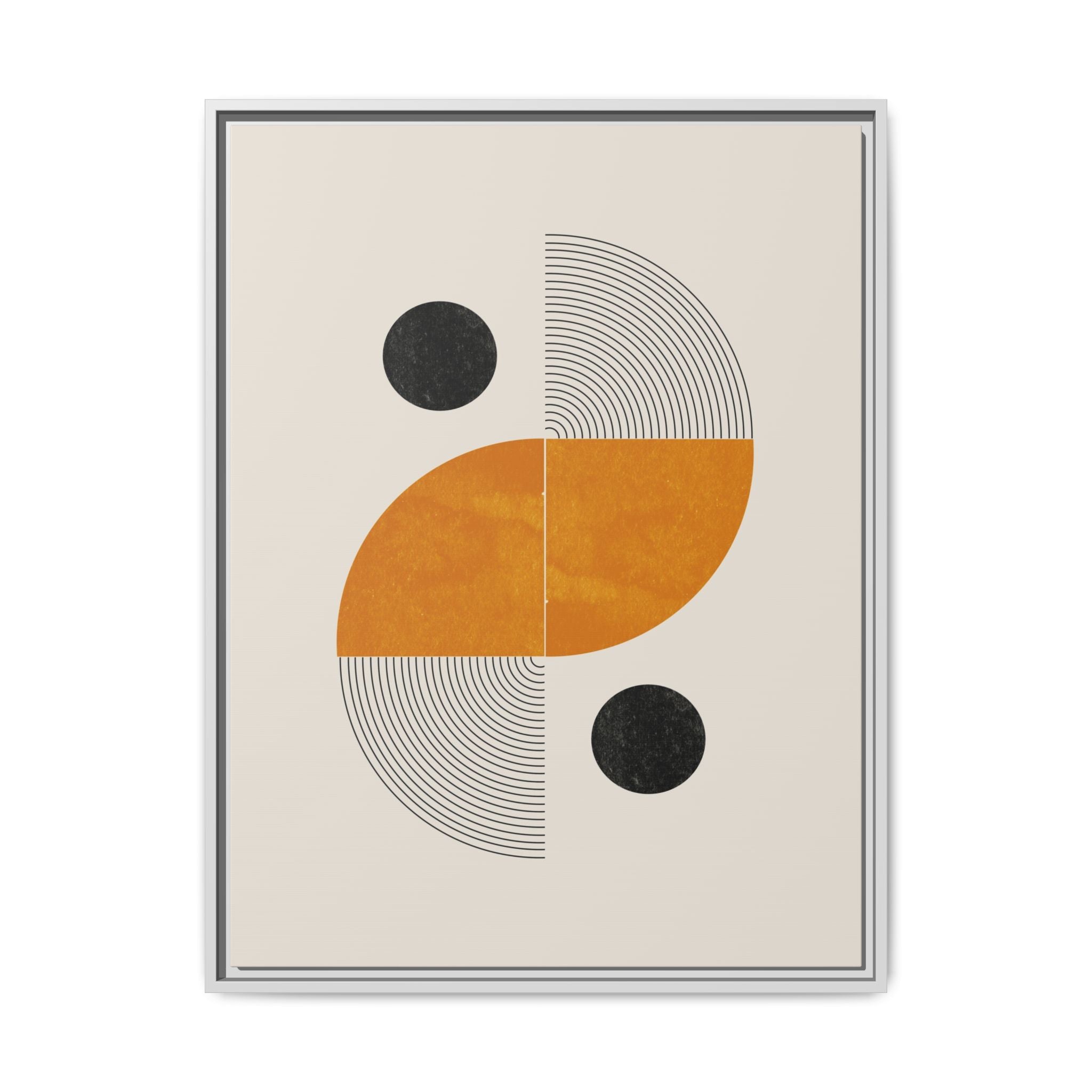 Amber Orbit Balance - Framed