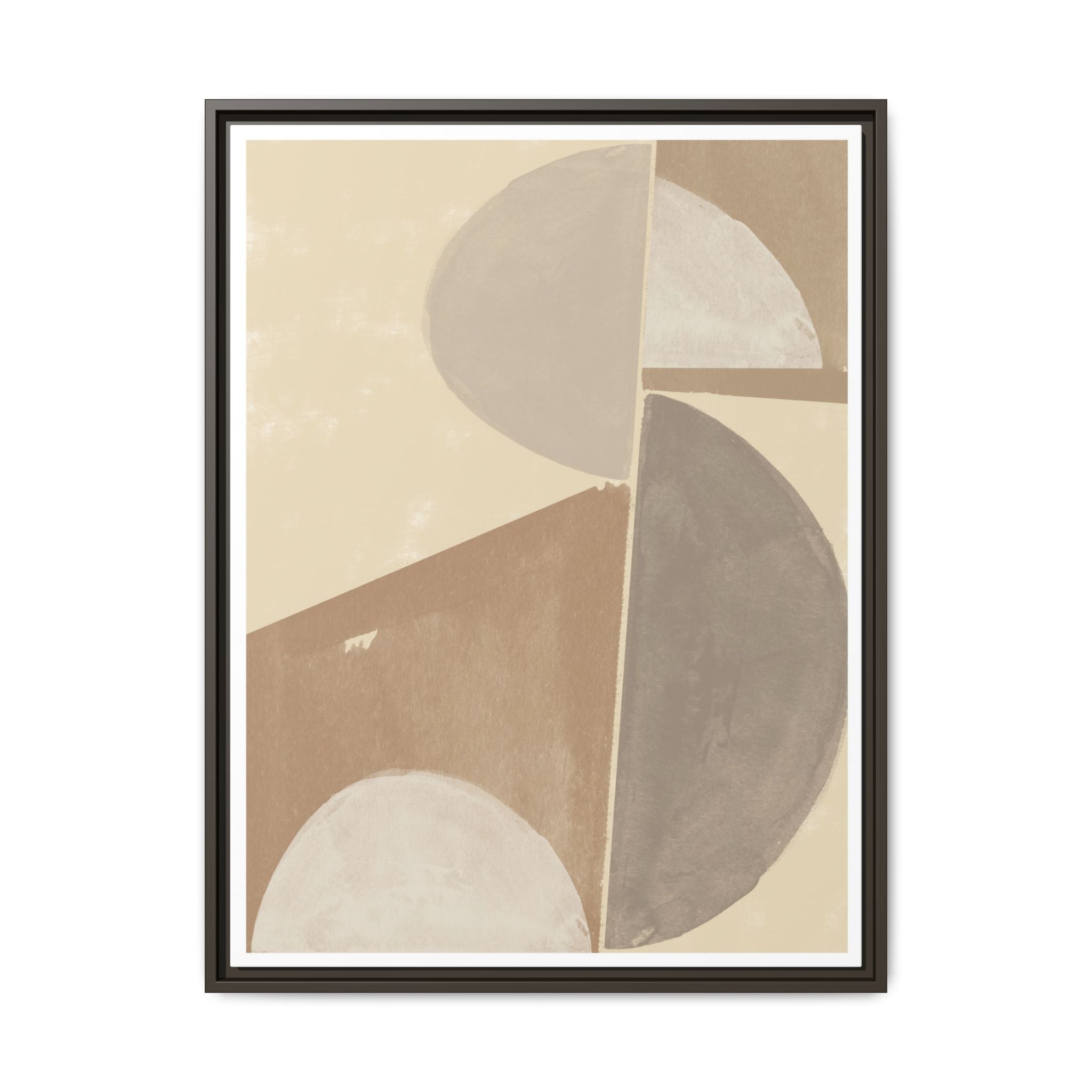 Desert Moon Geometry Echo - Framed