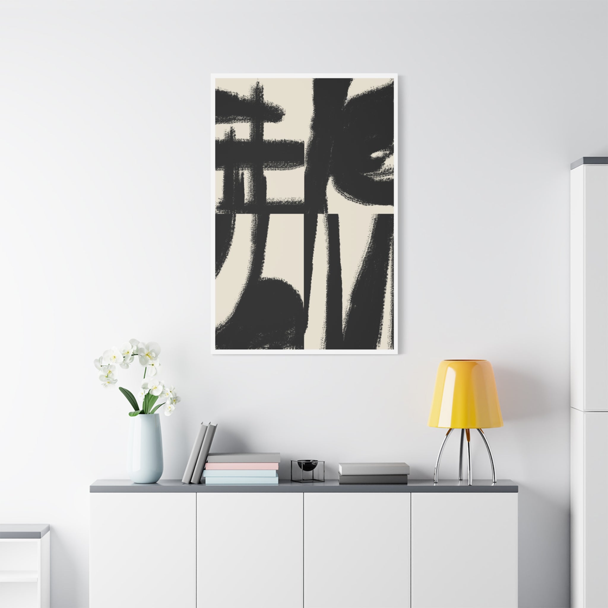 Midnight Gesture Fragments - Canvas