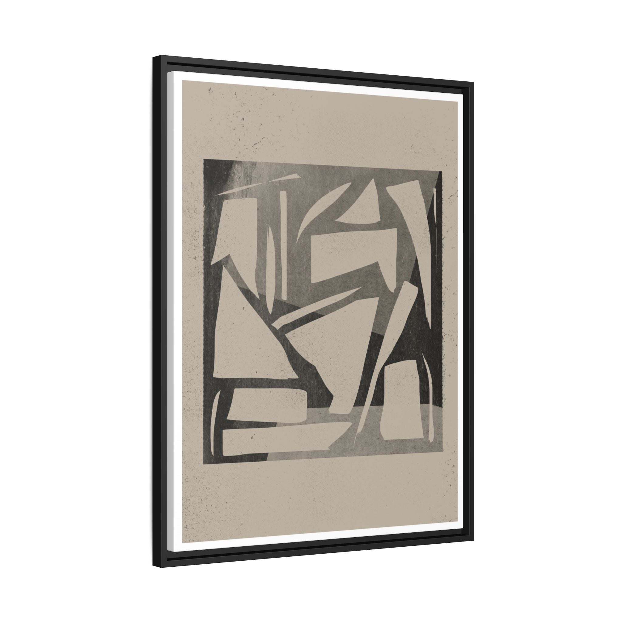 Shadow Fragment Rhythm Study - Framed