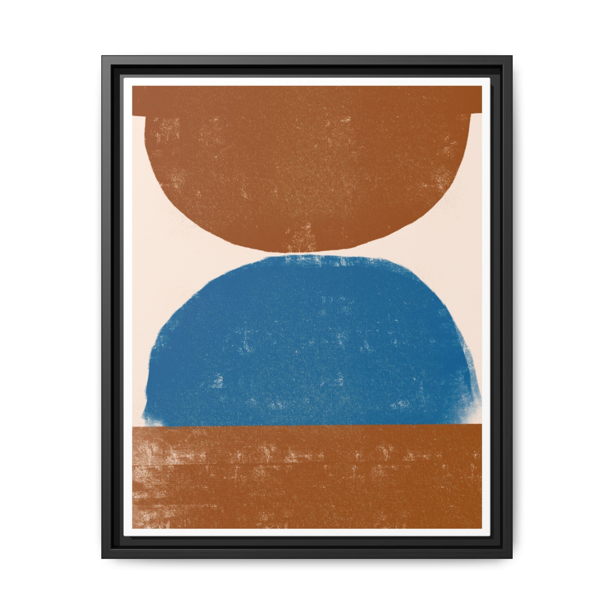 Cobalt Ember Equilibrium - Framed