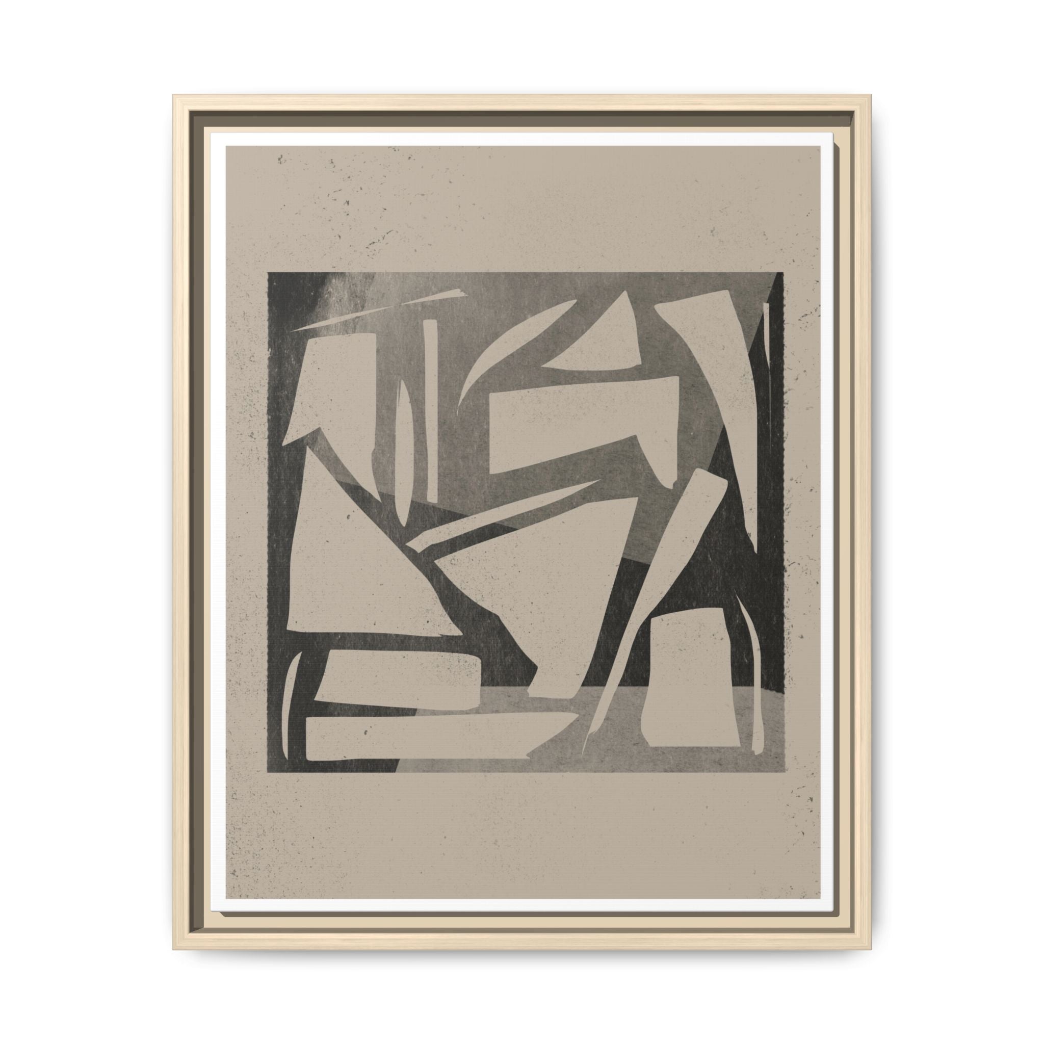 Shadow Fragment Rhythm Study - Framed