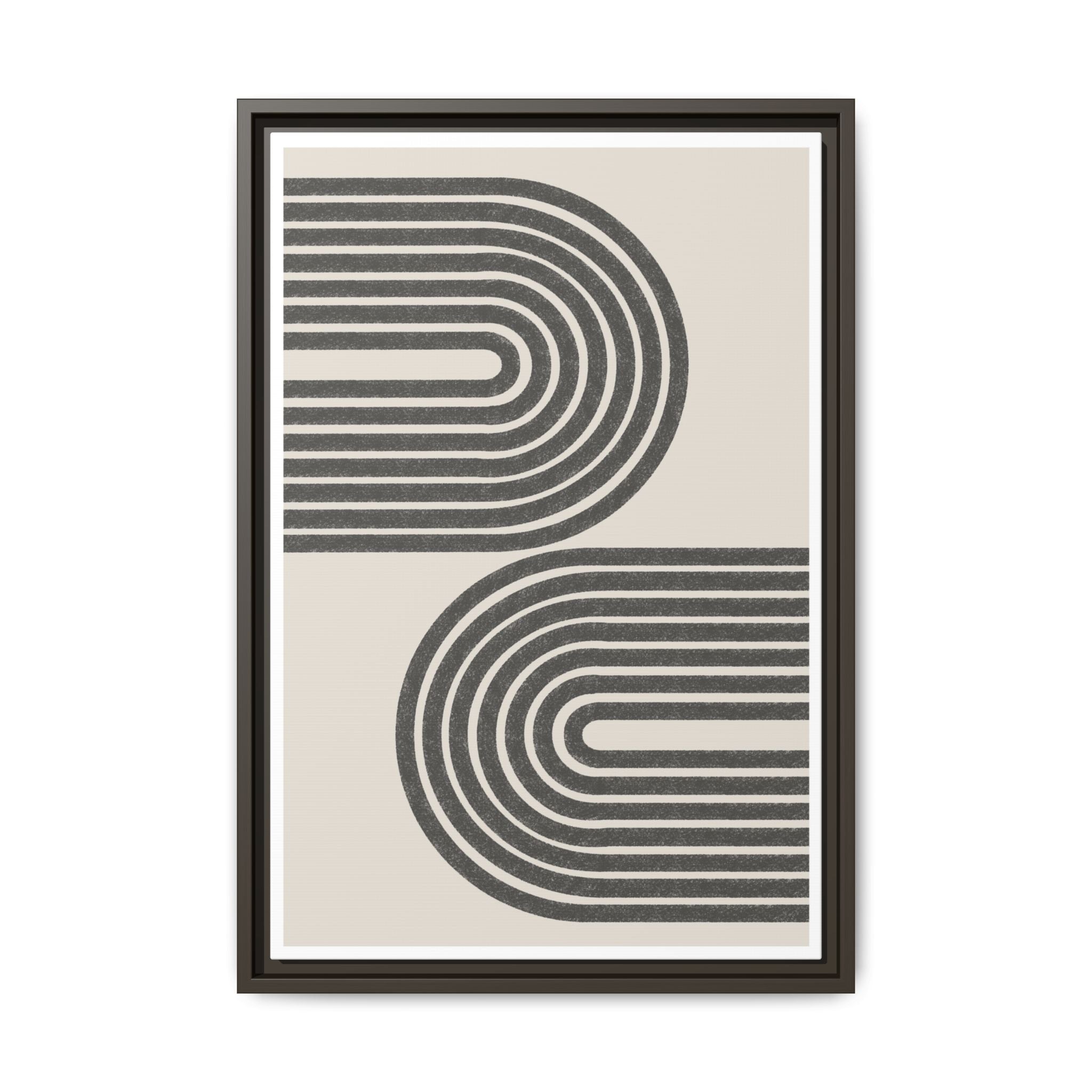 Twin Horizon Currents - Framed
