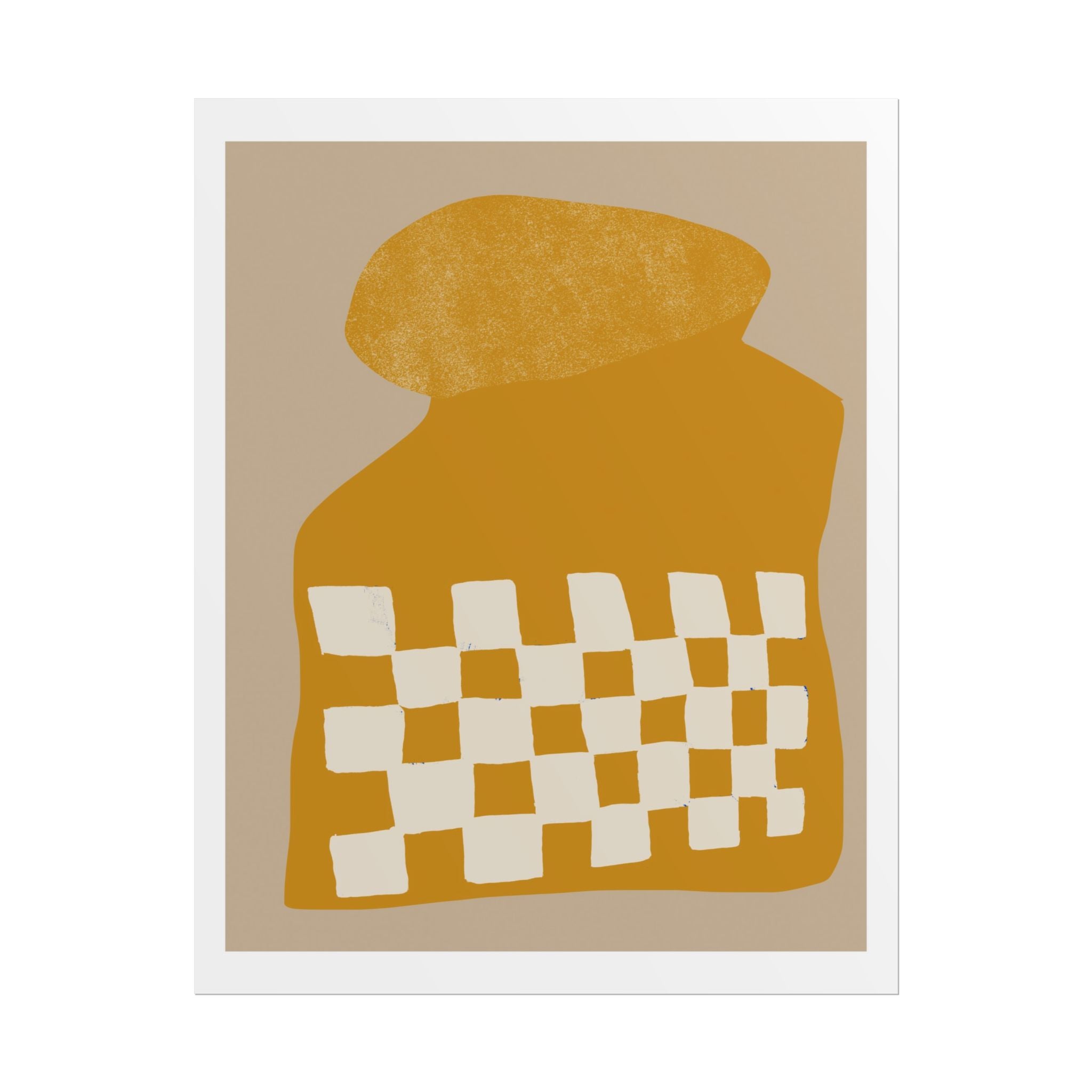 Golden Mosaic Bloom - Poster