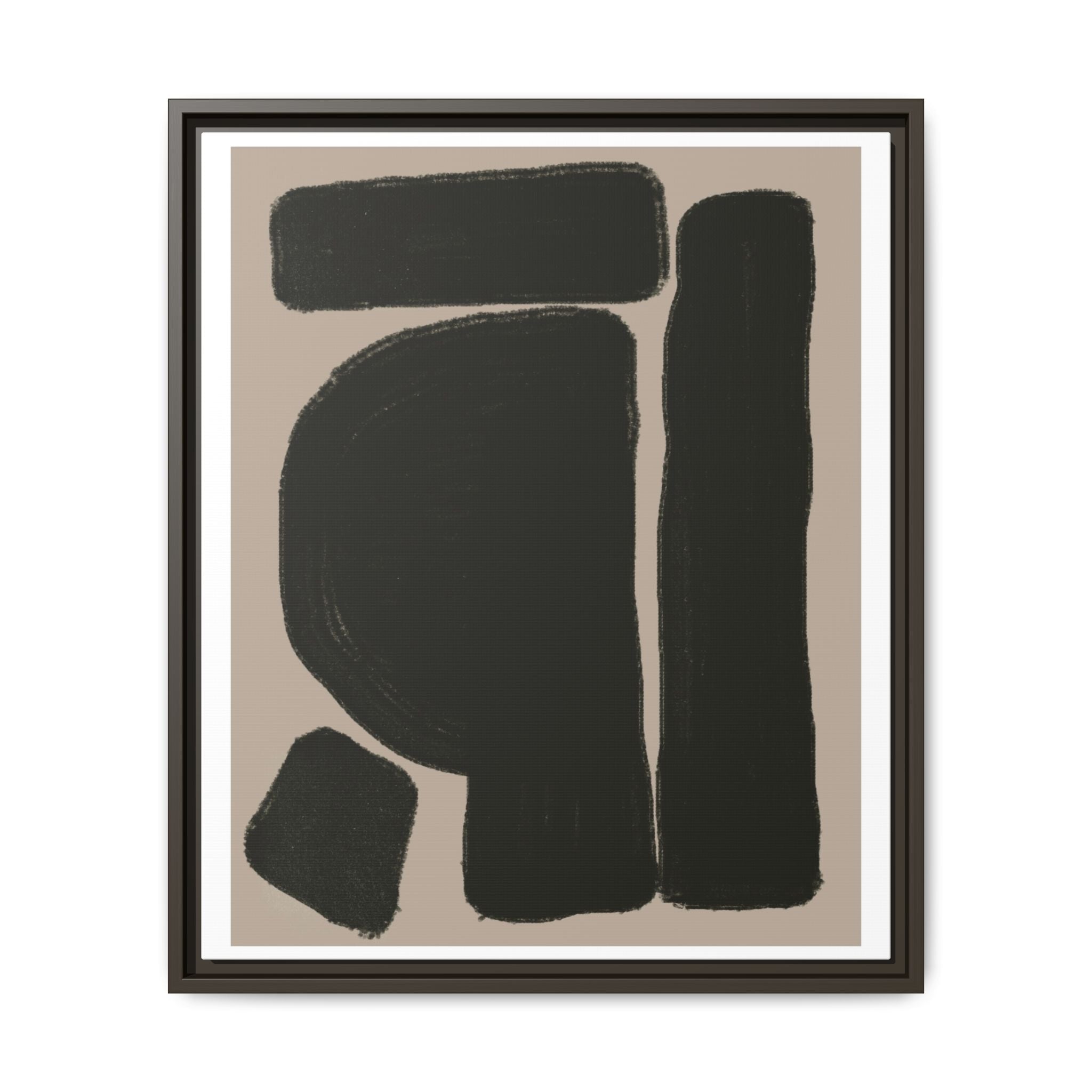 Velvet Obsidian Forms - Framed