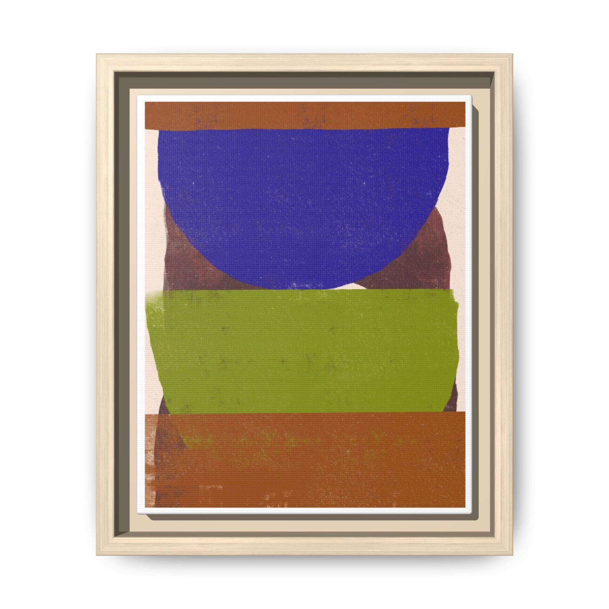 Cobalt Meadow Horizon - Framed
