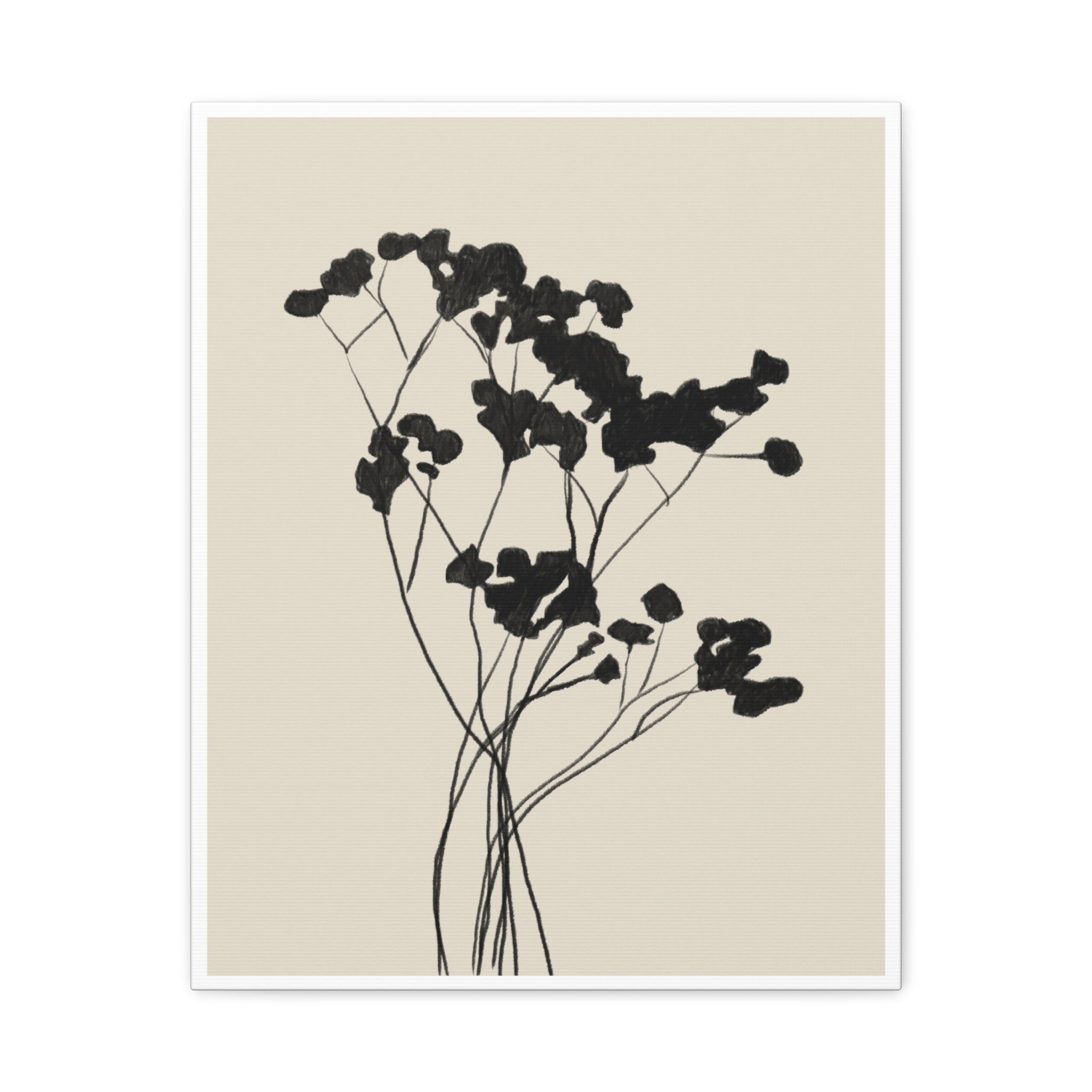 Velvet Bloom Silhouettes - Canvas