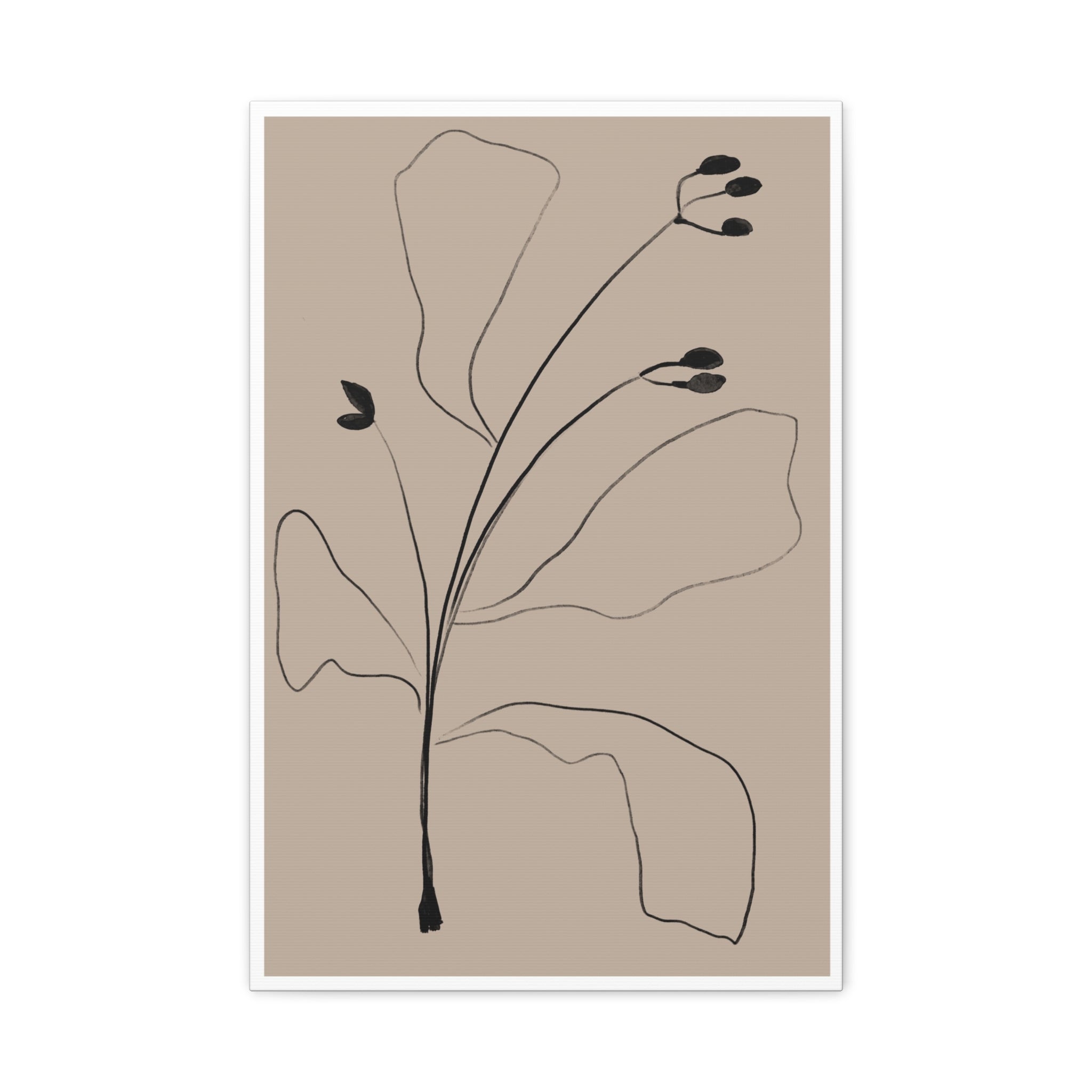 Quiet Botanical Gesture - Canvas