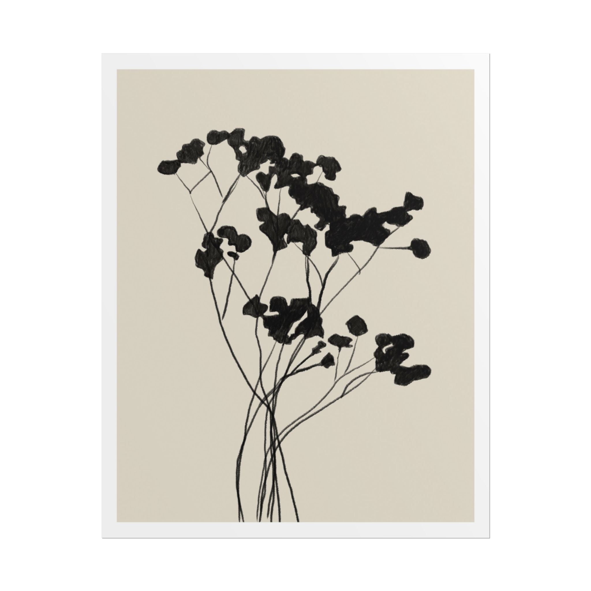 Velvet Bloom Silhouettes - Poster