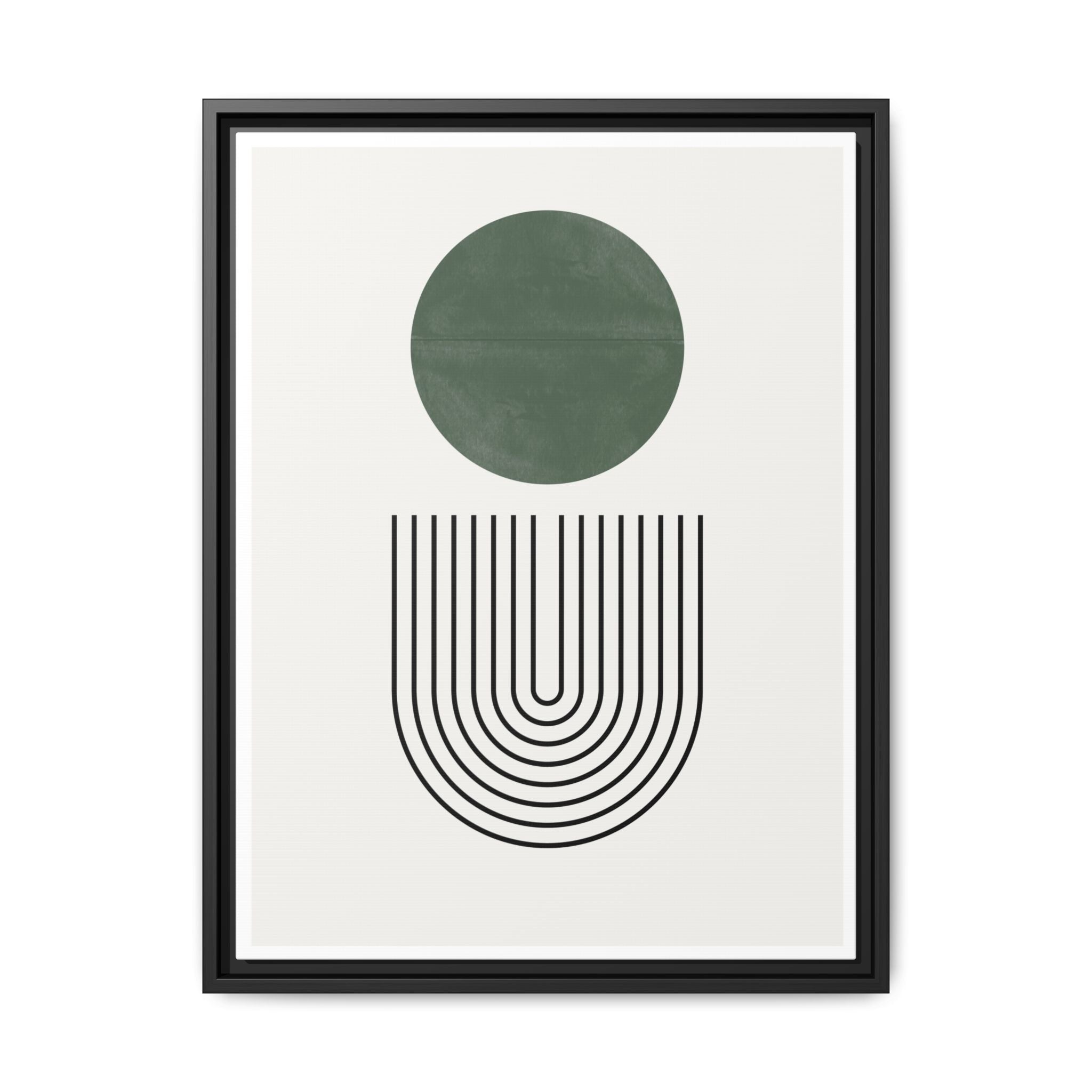 Emerald Orbit Pathways - Framed
