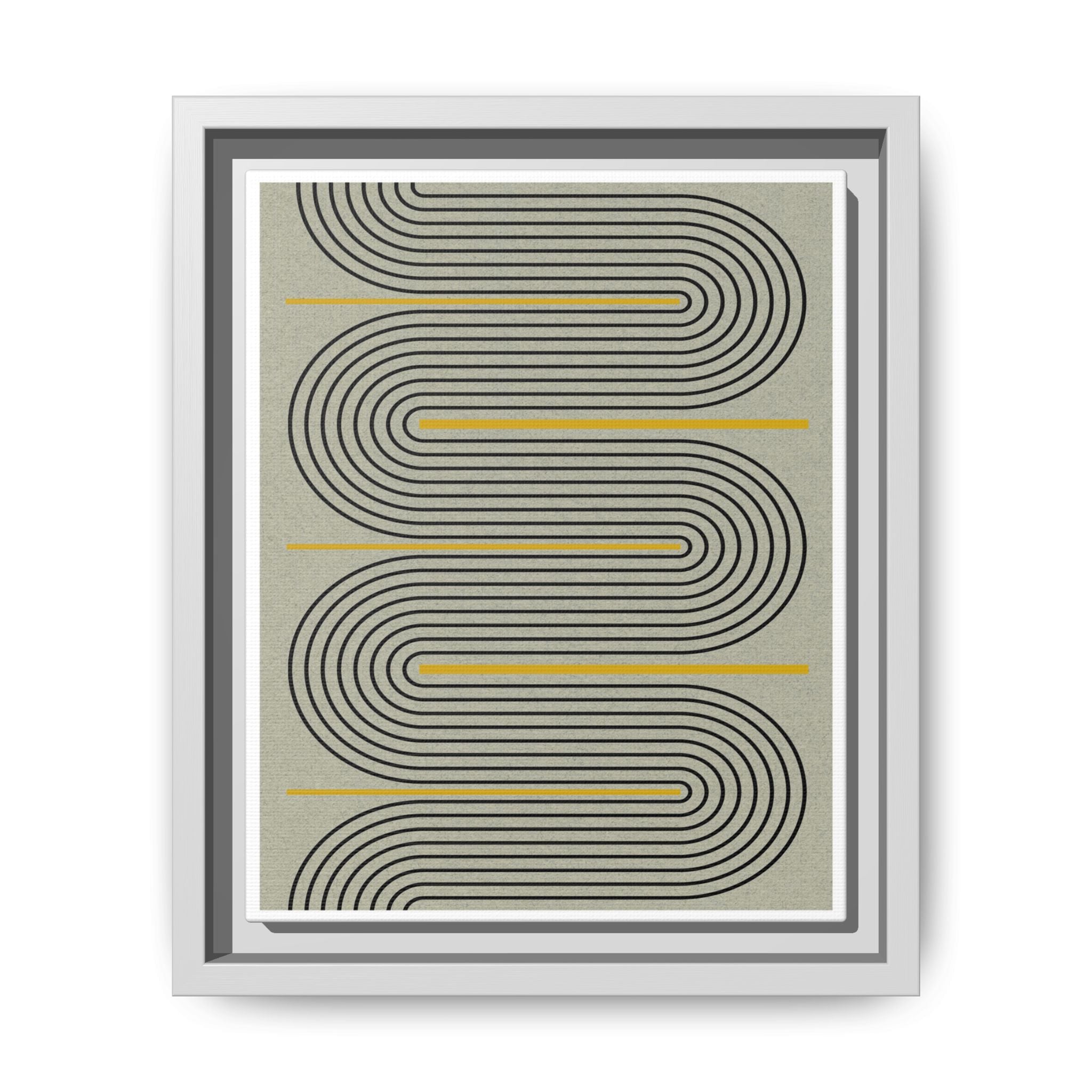 Golden Current Geometry - Framed