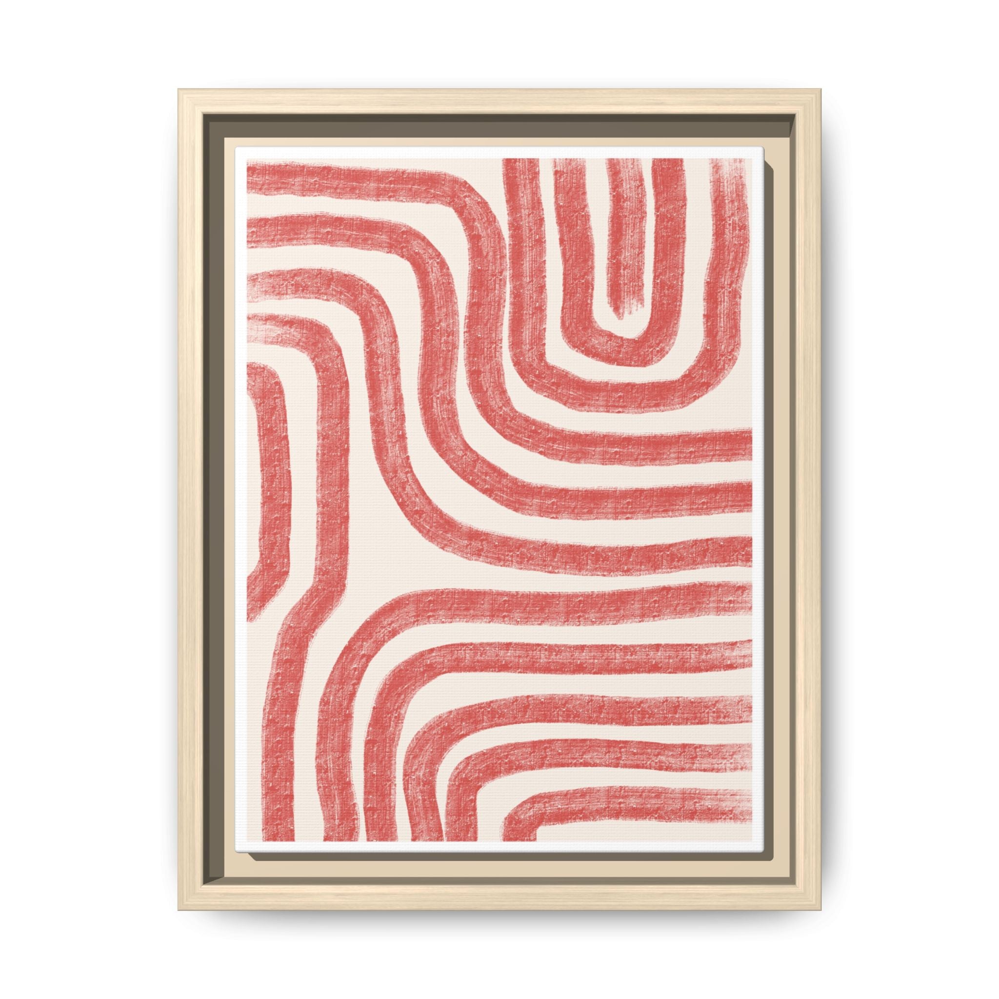 Coral Drift Pathways - Framed