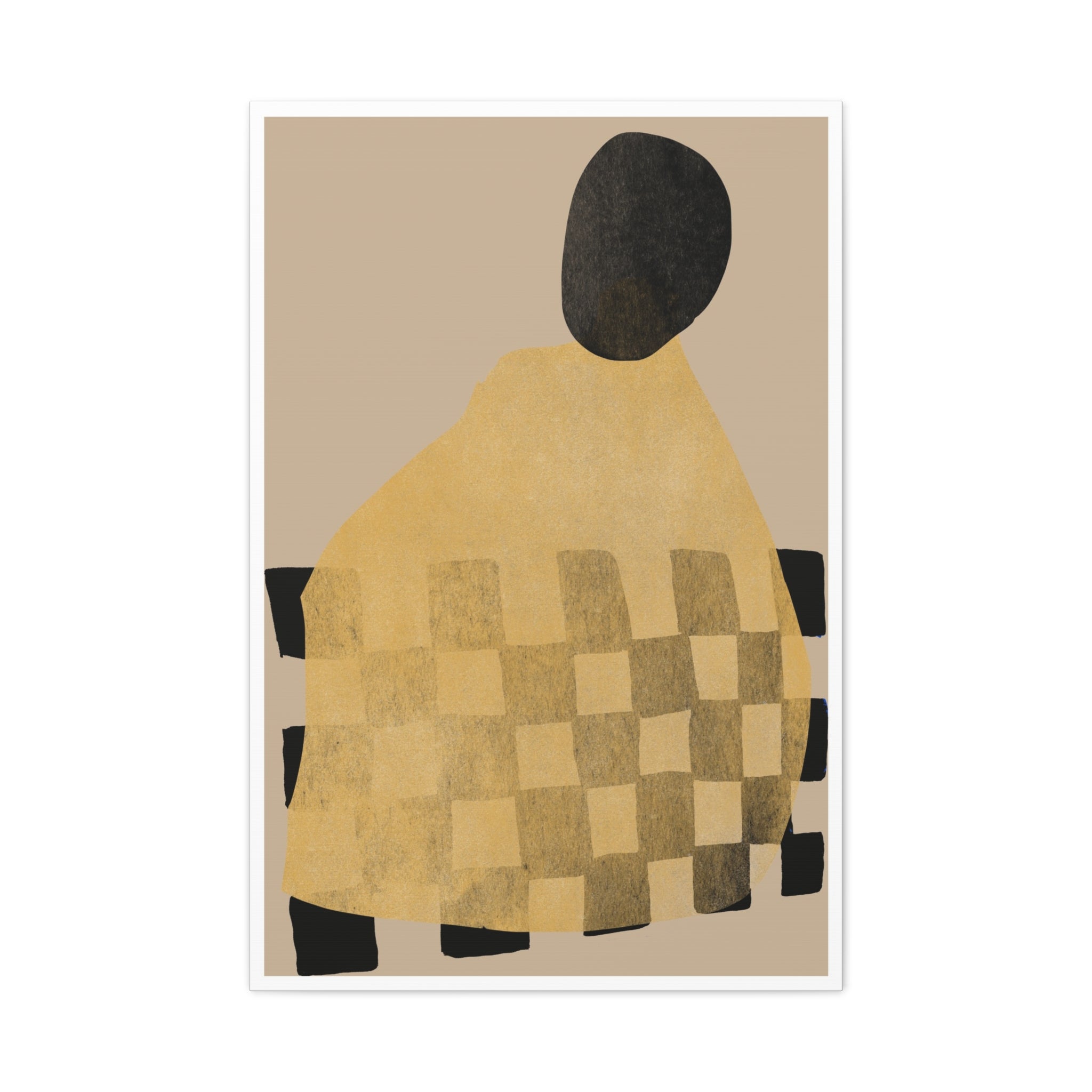 Golden Hearth Pattern Drift - Canvas