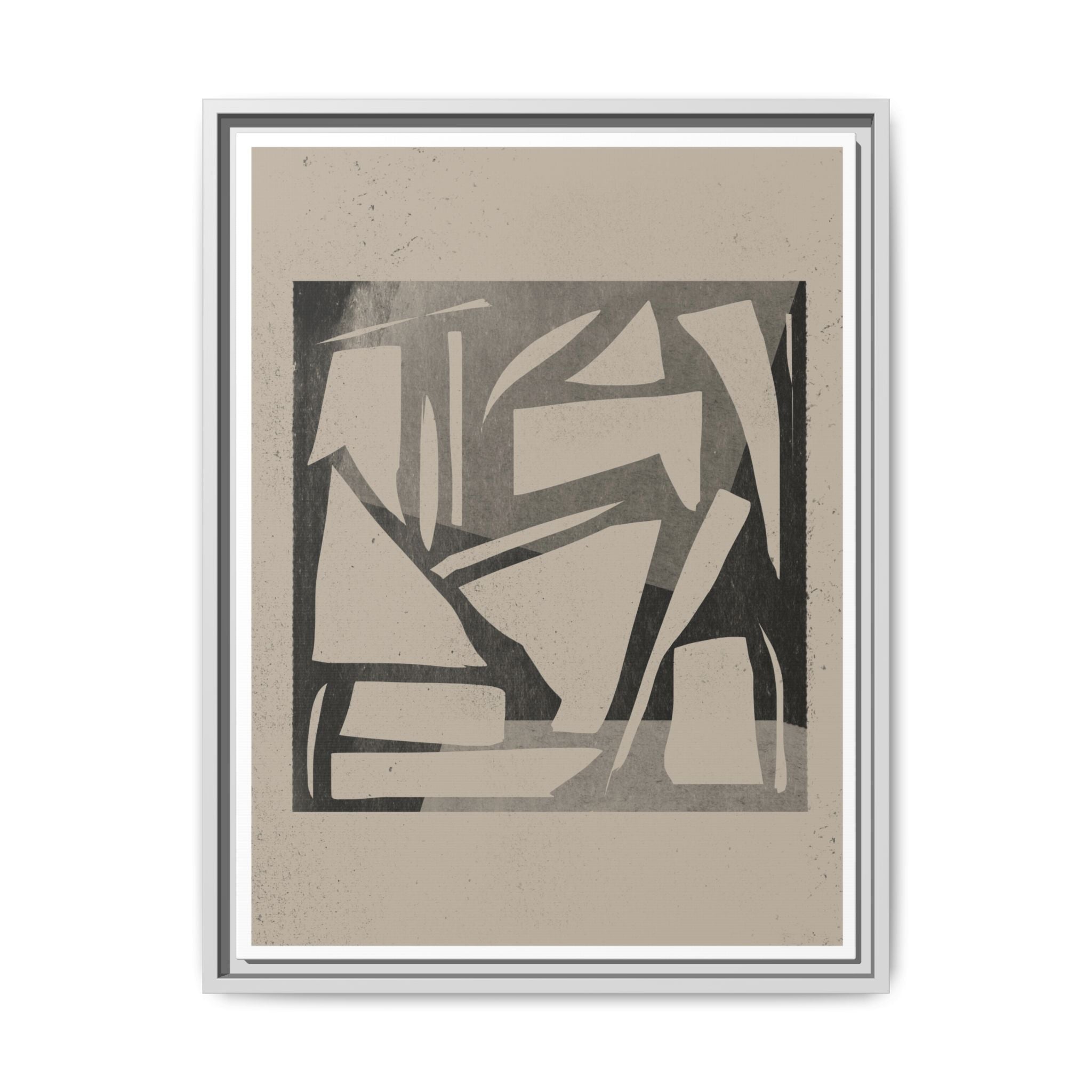 Shadow Fragment Rhythm Study - Framed
