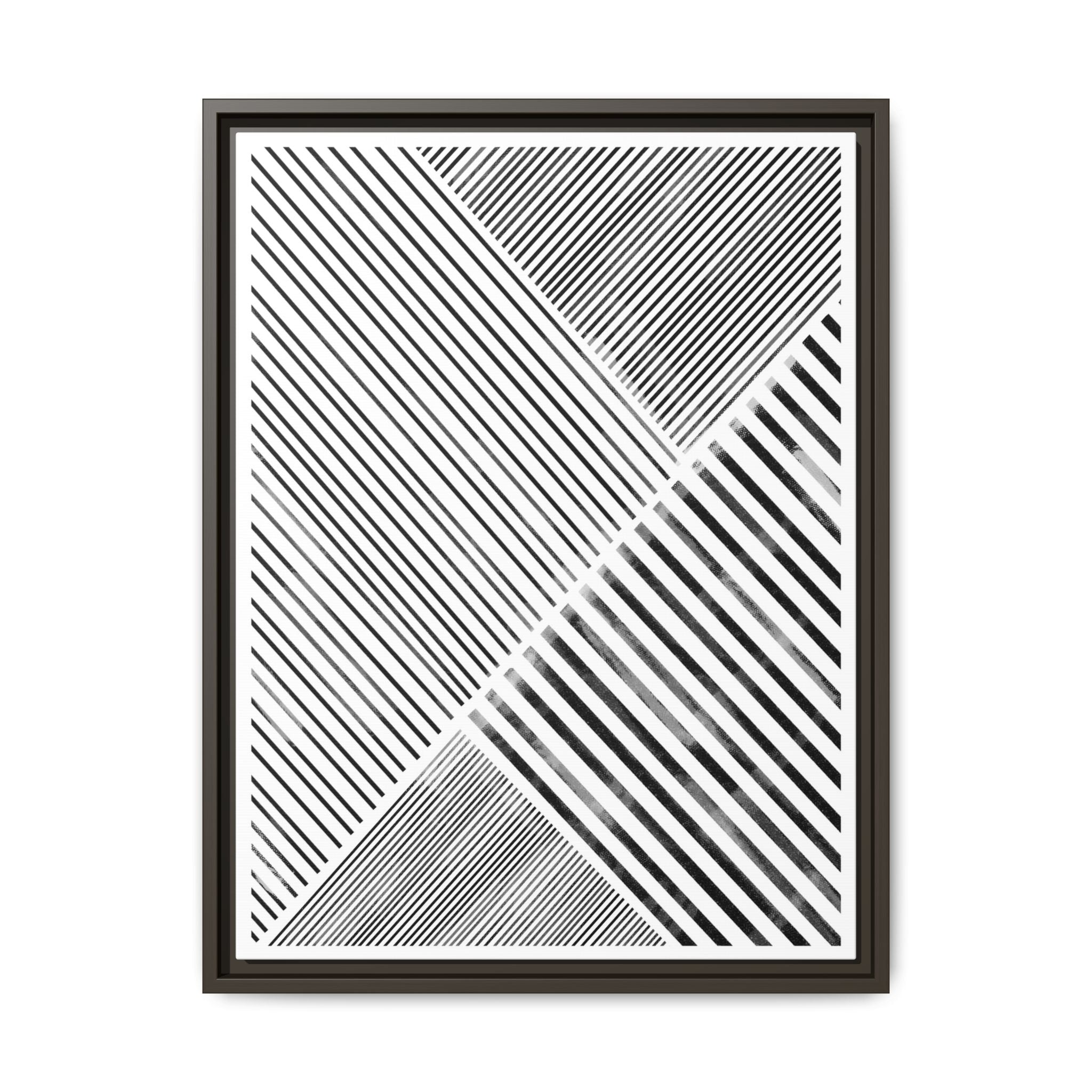 Monochrome Motion Angles - Framed