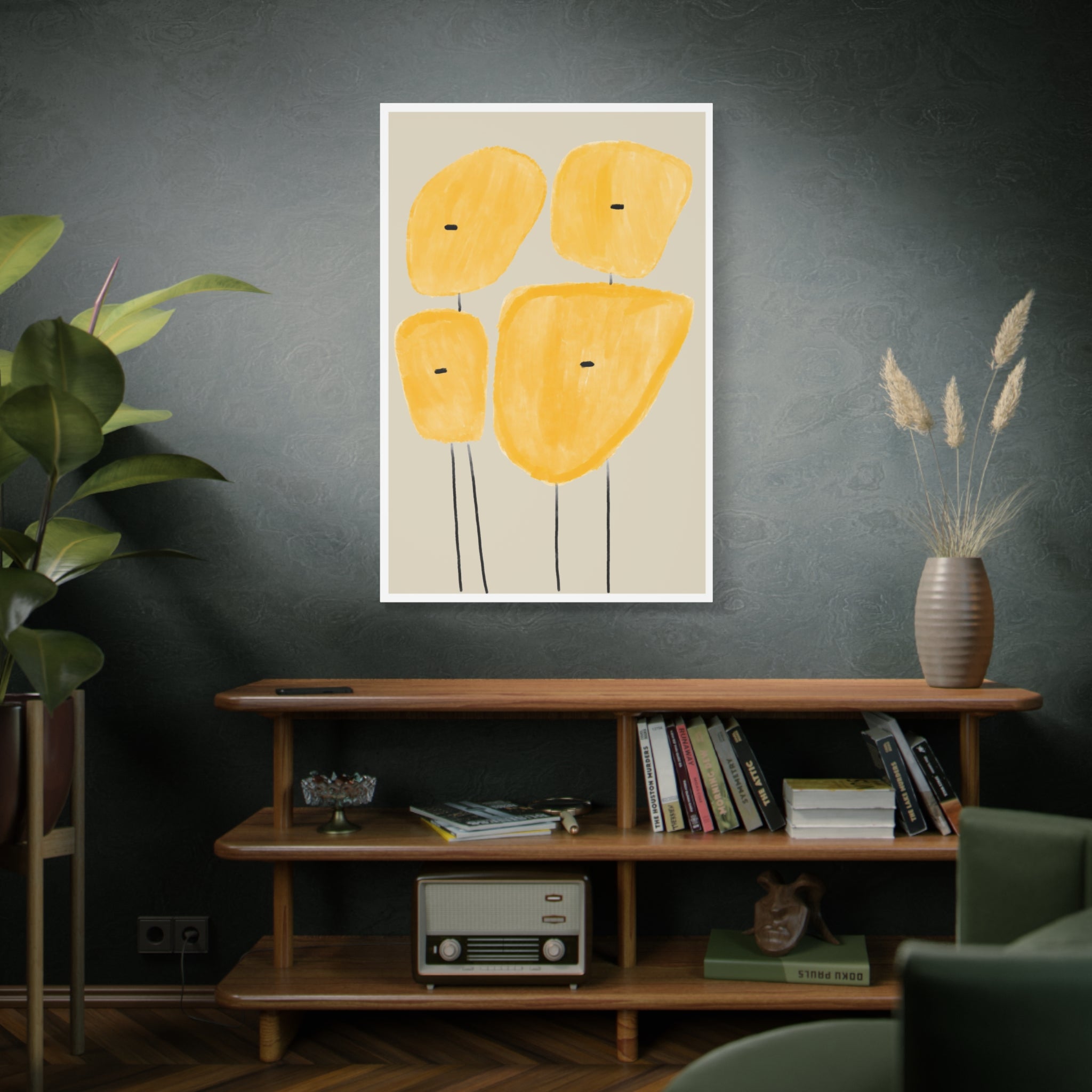 Golden Meadow Figures - Canvas