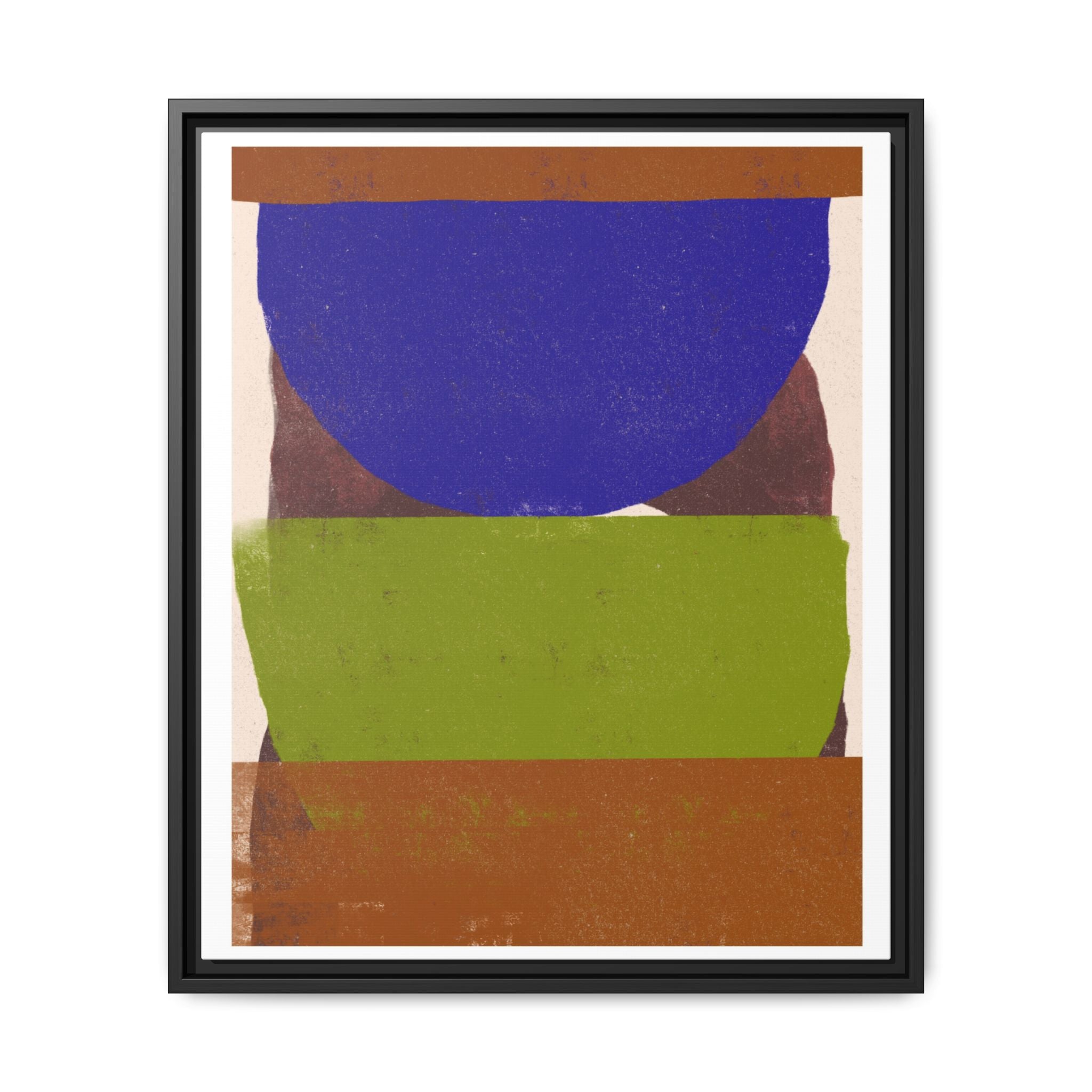 Cobalt Meadow Horizon - Framed