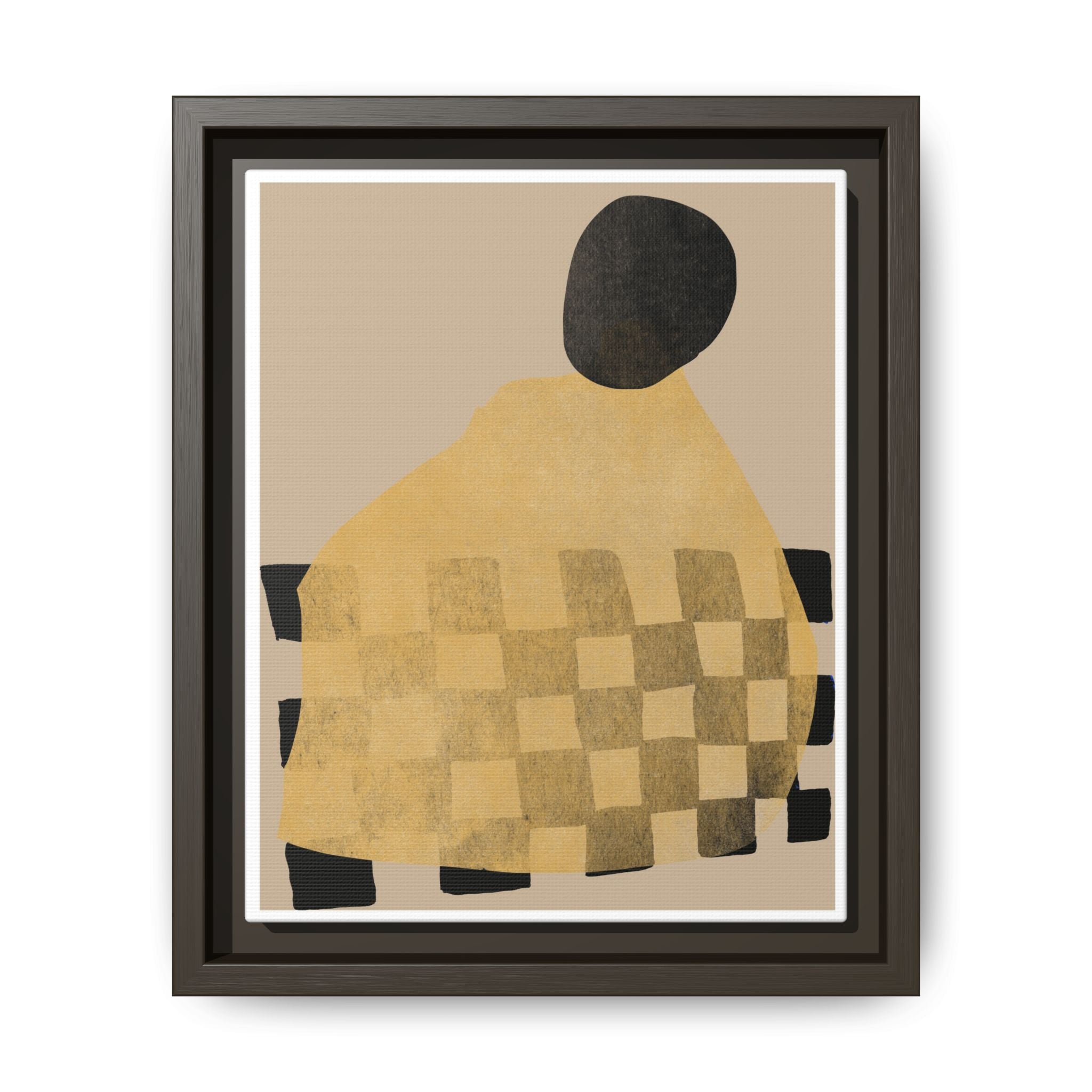 Golden Hearth Pattern Drift - Framed