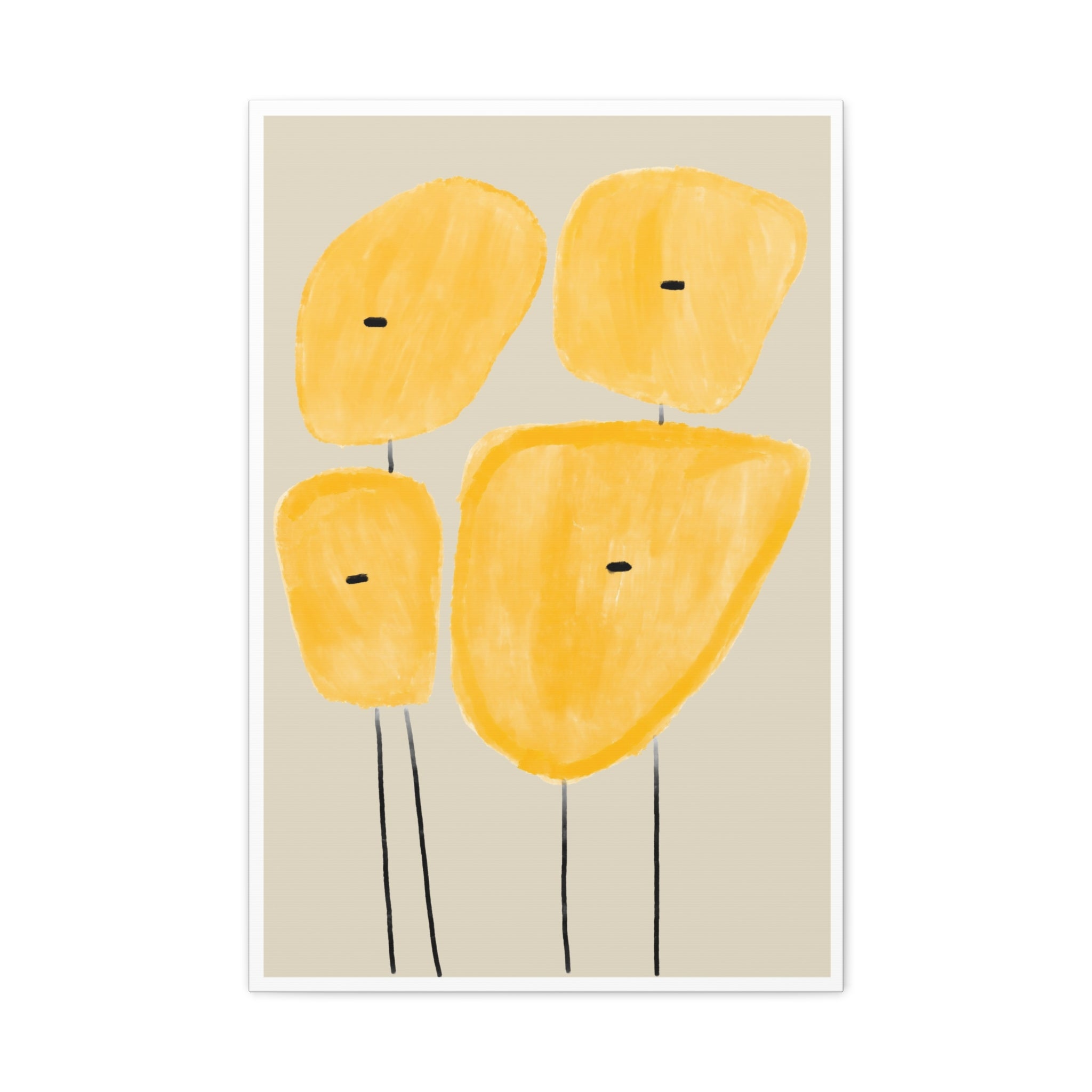 Golden Meadow Figures - Canvas