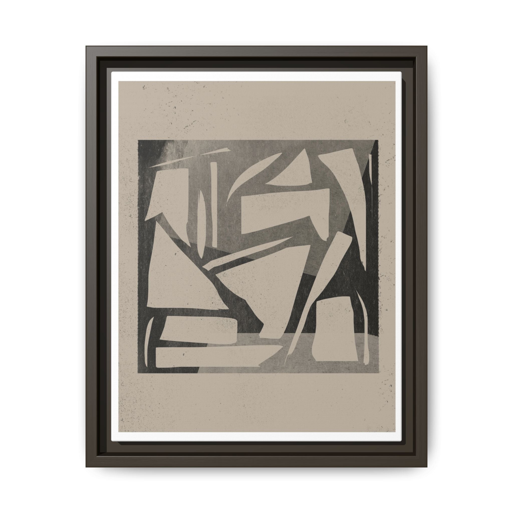 Shadow Fragment Rhythm Study - Framed