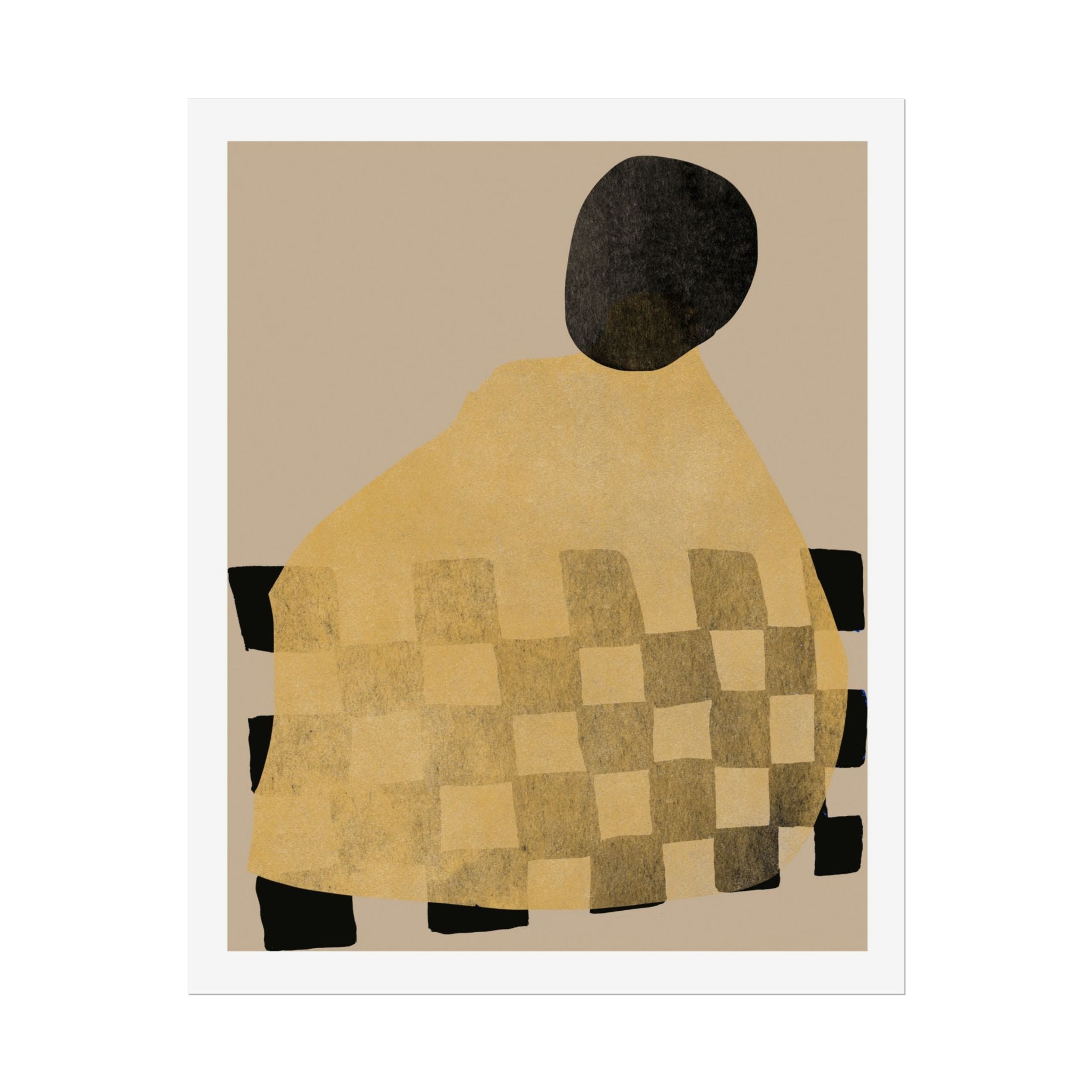 Golden Hearth Pattern Drift - Poster